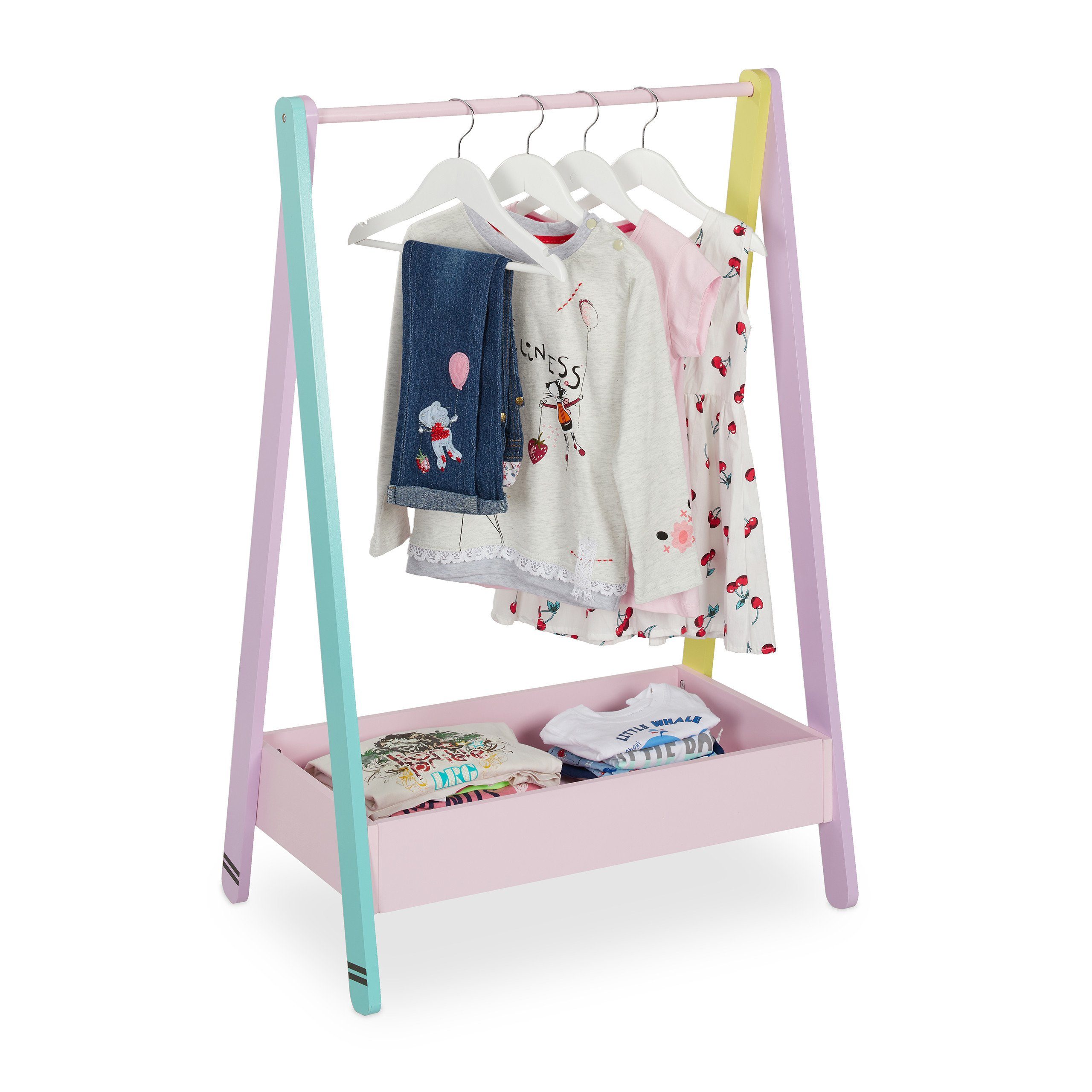 relaxdays Kleiderständer für Kinder, (1 St)
