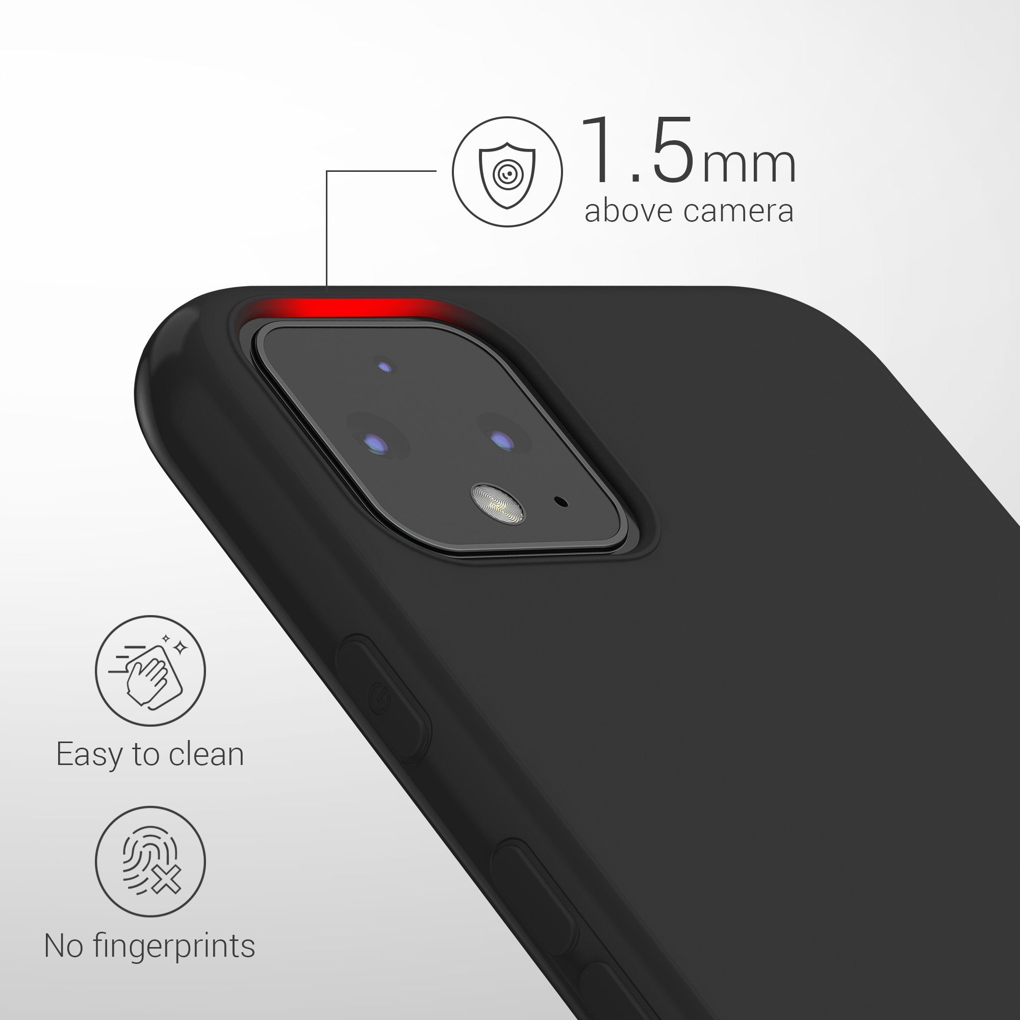 kwmobile Handyhülle Hülle für Google Pixel 4, Hülle Silikon - Soft Handyhülle - Handy Case Cover