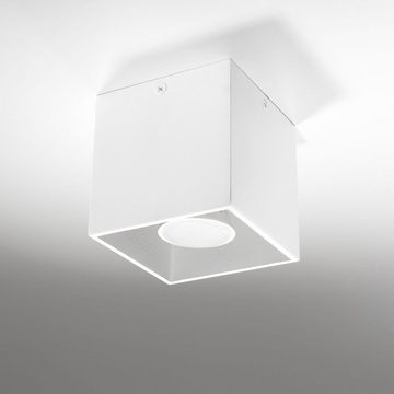 famlights Deckenspot, Deckenaufbaustrahler Alicia aus Aluminium in Weiß GU10 max. 40W, keine Angabe, Leuchtmittel enthalten: Nein, warmweiss, Deckenstrahler, Deckenspot, Aufbaustrahler