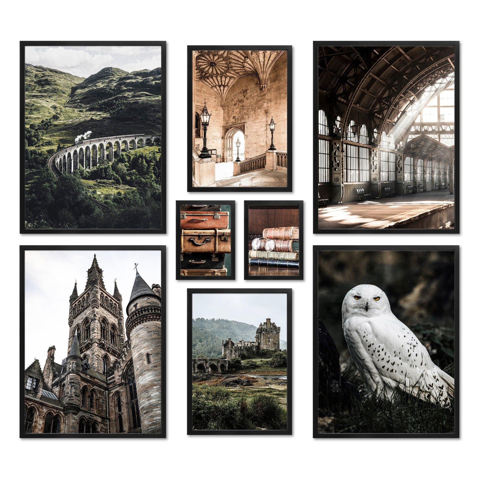 ARTFAVES Bilder-Collage Poster Set - POTTERHEAD - Deko Wandbilder film, grü günstig online kaufen