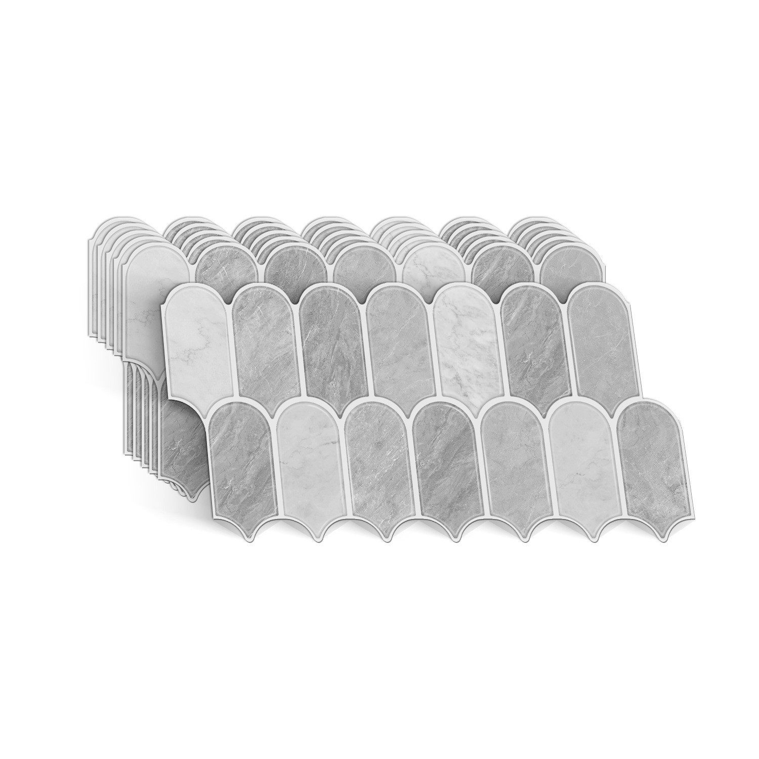 Coonoor Fliesenaufkleber 12-Stück Fliesenaufkleber Küchenrückwand Fliesen Klebefliesen (12 St), Fliesenfolie 3d Selbstklebende Küche Bad (30cm x 15cm)