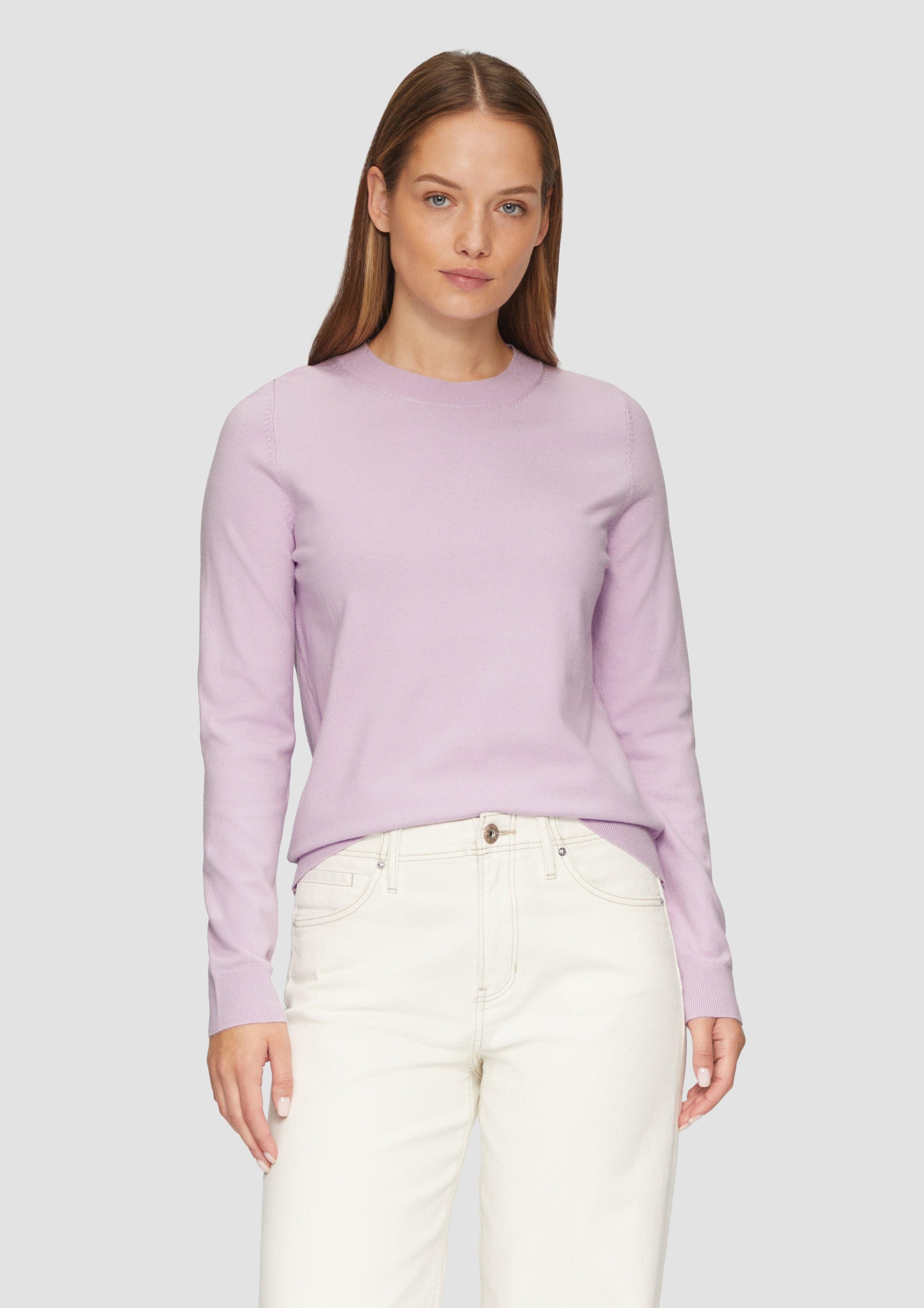 s.Oliver Strickpullover - Pullover - leichter Strickpullover mit Rundhalsau günstig online kaufen