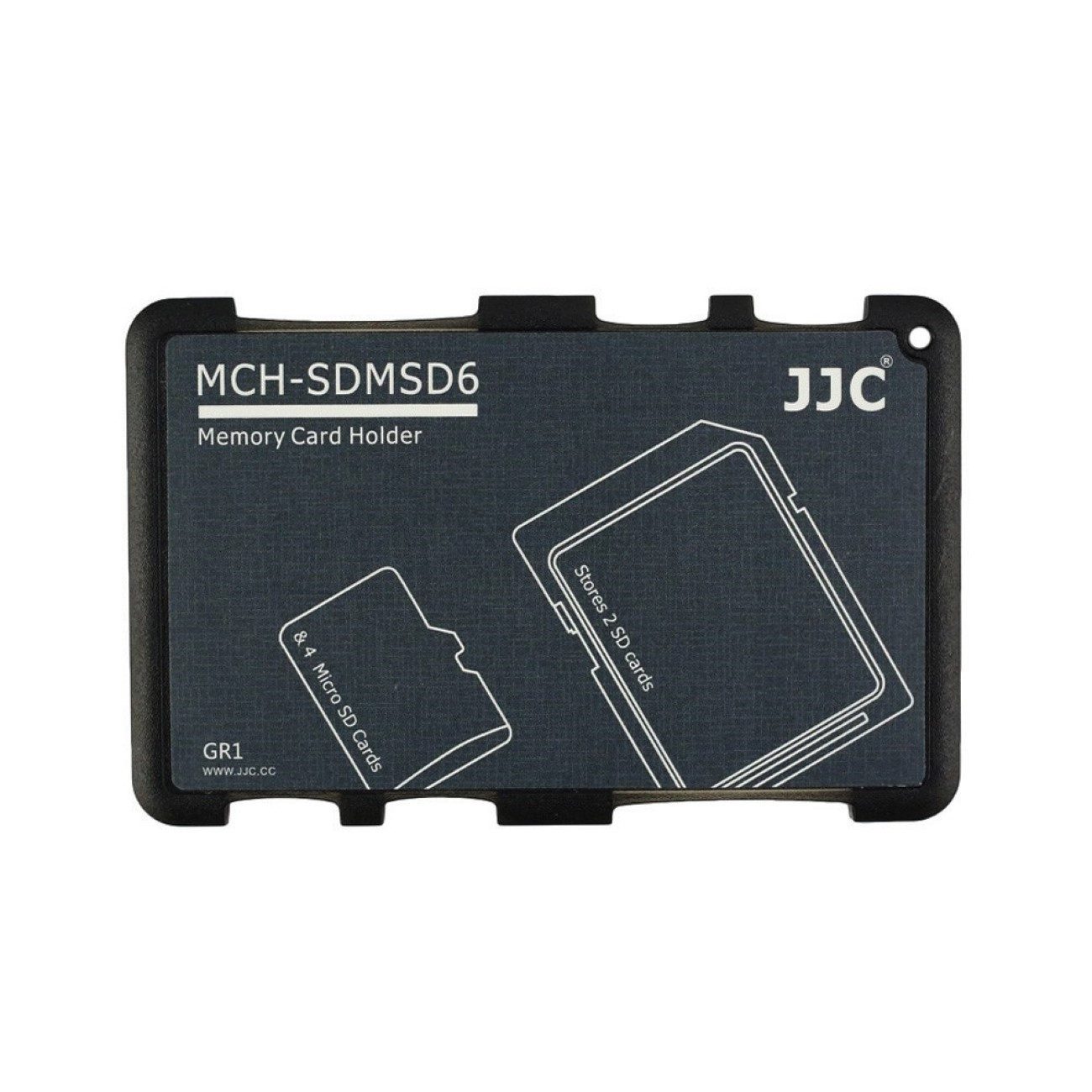 JJC Speicherkartenhalter leicht kompakt Staubschutz 2 SD+4 Micro SD Karten Speicherkarte