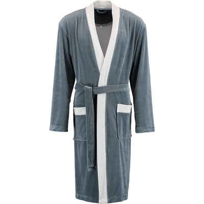 bugatti Herrenbademantel Tommaso Kimono Nikivelours, Kimono, 80% Baumwolle, 20% Polyester