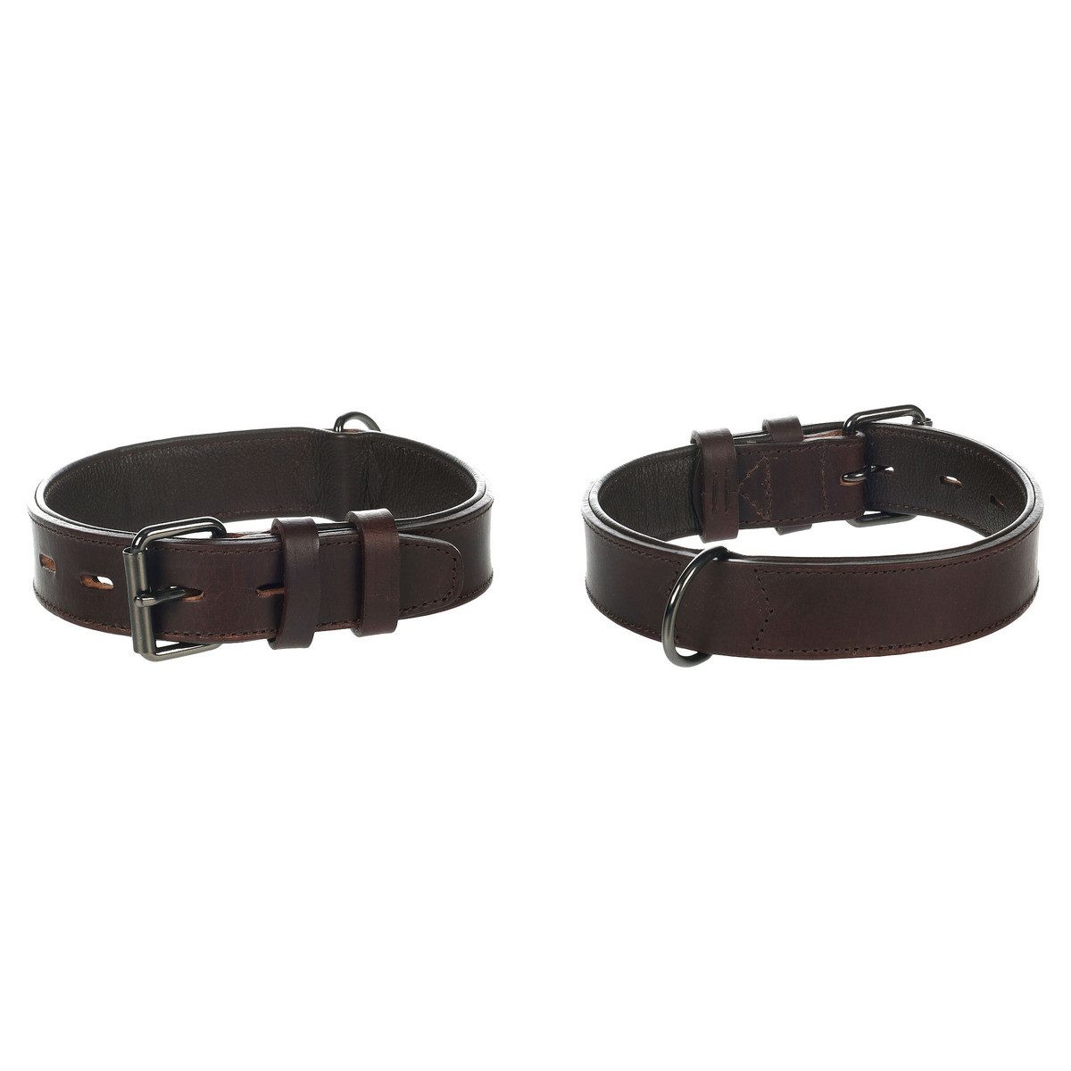 Flamingo Hunde-Halsband Halsband gepolstert & breit Denver braun