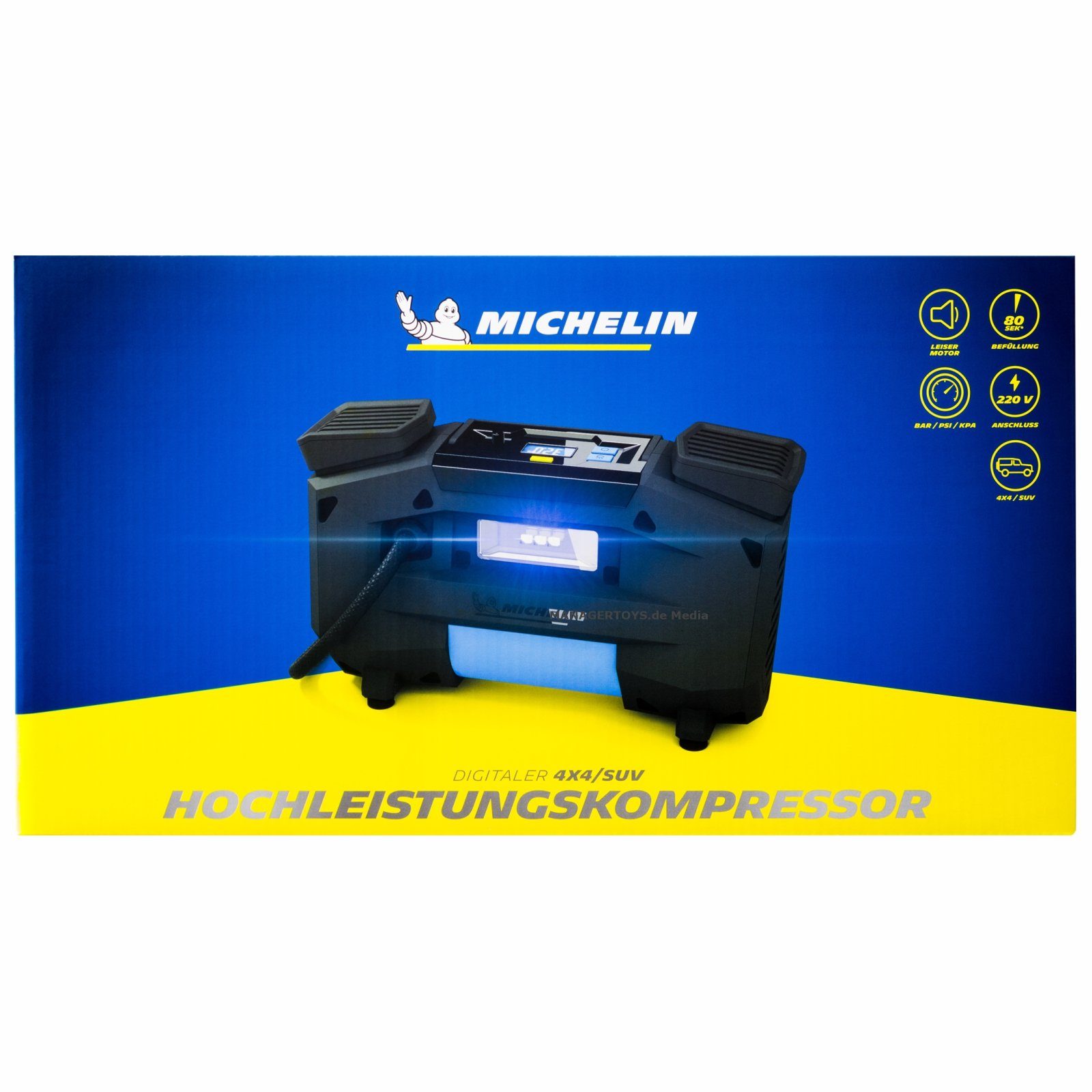 Kompressor Luftkompressor für Auto u.a. tragbar digital auch 4x4 SUV 220 Volt