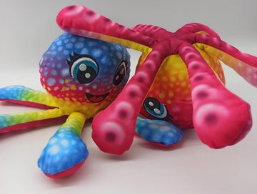 soma Kuscheltier Plüsch Krake Tintenfisch 27 cm Oktopus Regenbogenfarben Plüschtie (1-St), krake plüschtier tintenfisch bunt Kuscheltier Plüsch Spielzeug Octopus