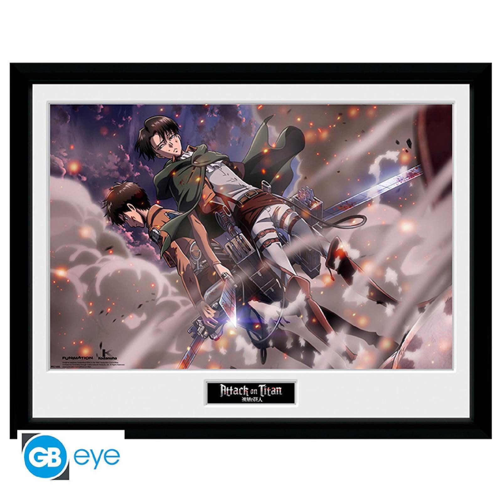 ABYstyle Poster ATTACK ON TITAN - Framed print Smoke Blast (300)