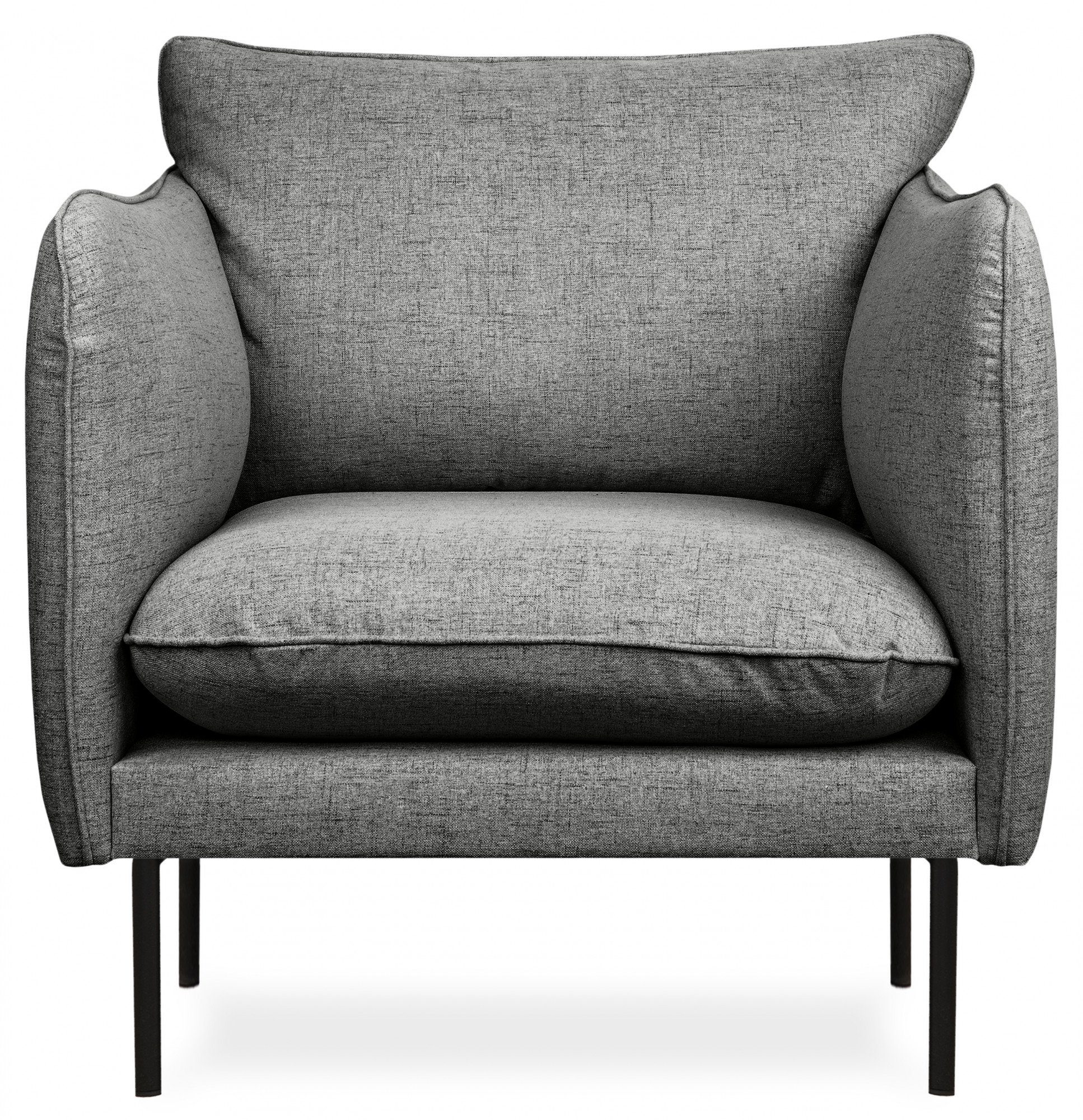 minimalistisches schlanken Skalle, Metallfüßen Design andas Sessel auf