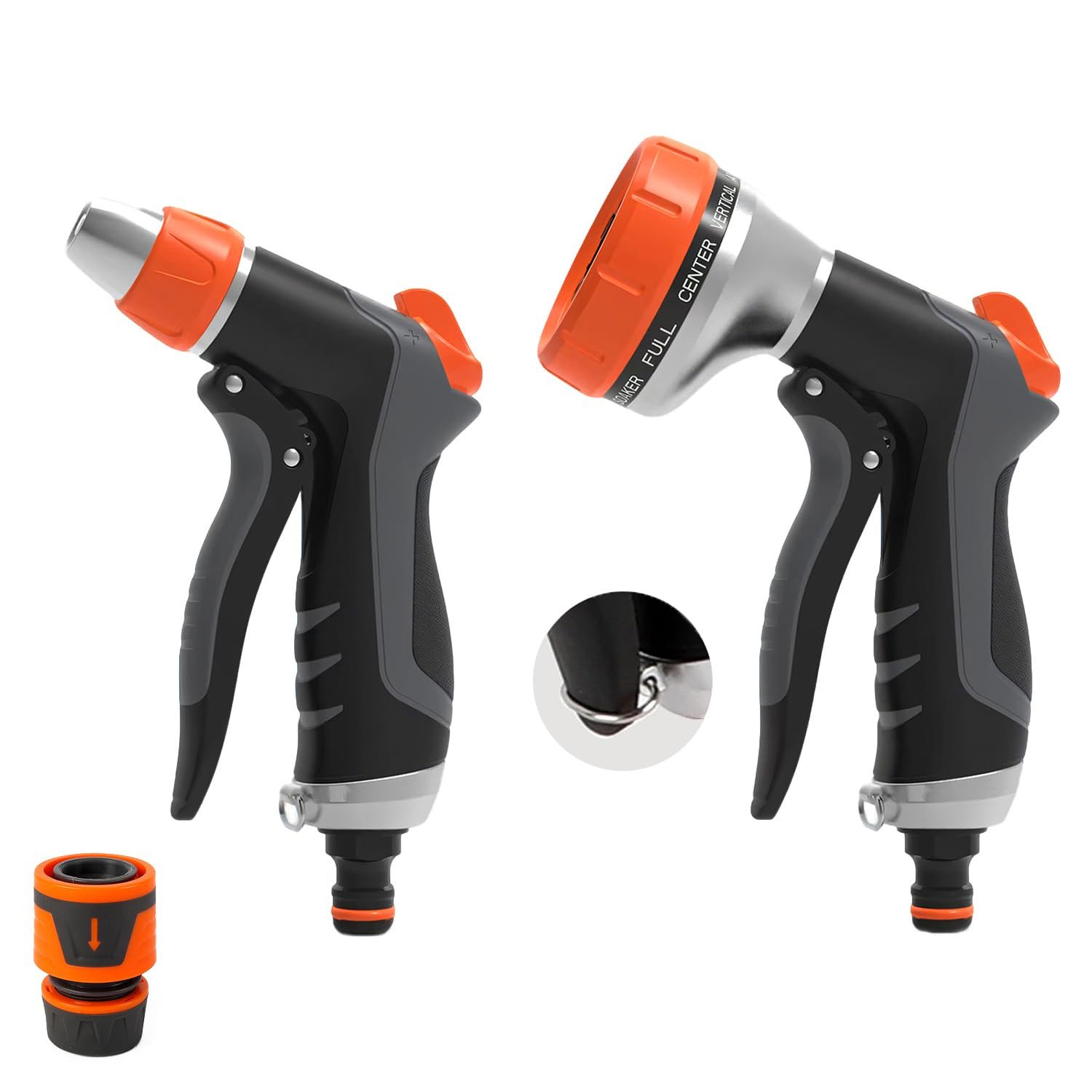 Agger Multifunktionsbrause Gartenspritze mit 12 Sprühfunktionen – Hochdruck Sprühpistole, Dauerarretierung & Frostschutz, für Garten, Auto, Pflanzen & Haustiere
