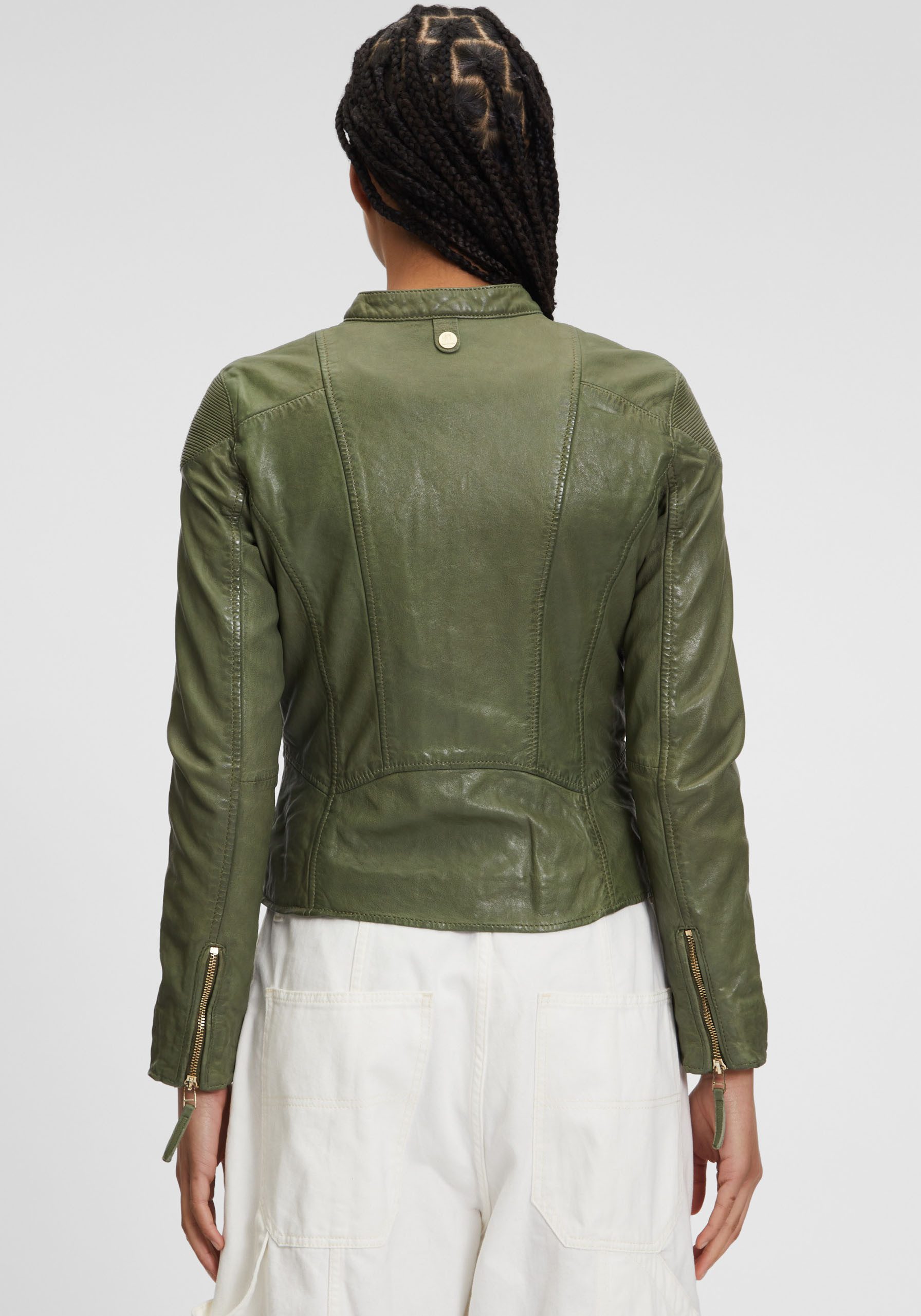 Mauritius Lederjacke GWFjella mit Reißverschluss, kleiner günstig online kaufen