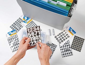 HERMA Aufkleber HERMA Buchstaben-Sticker A-Z, Folie schwarz, 10 mm hoch 4158