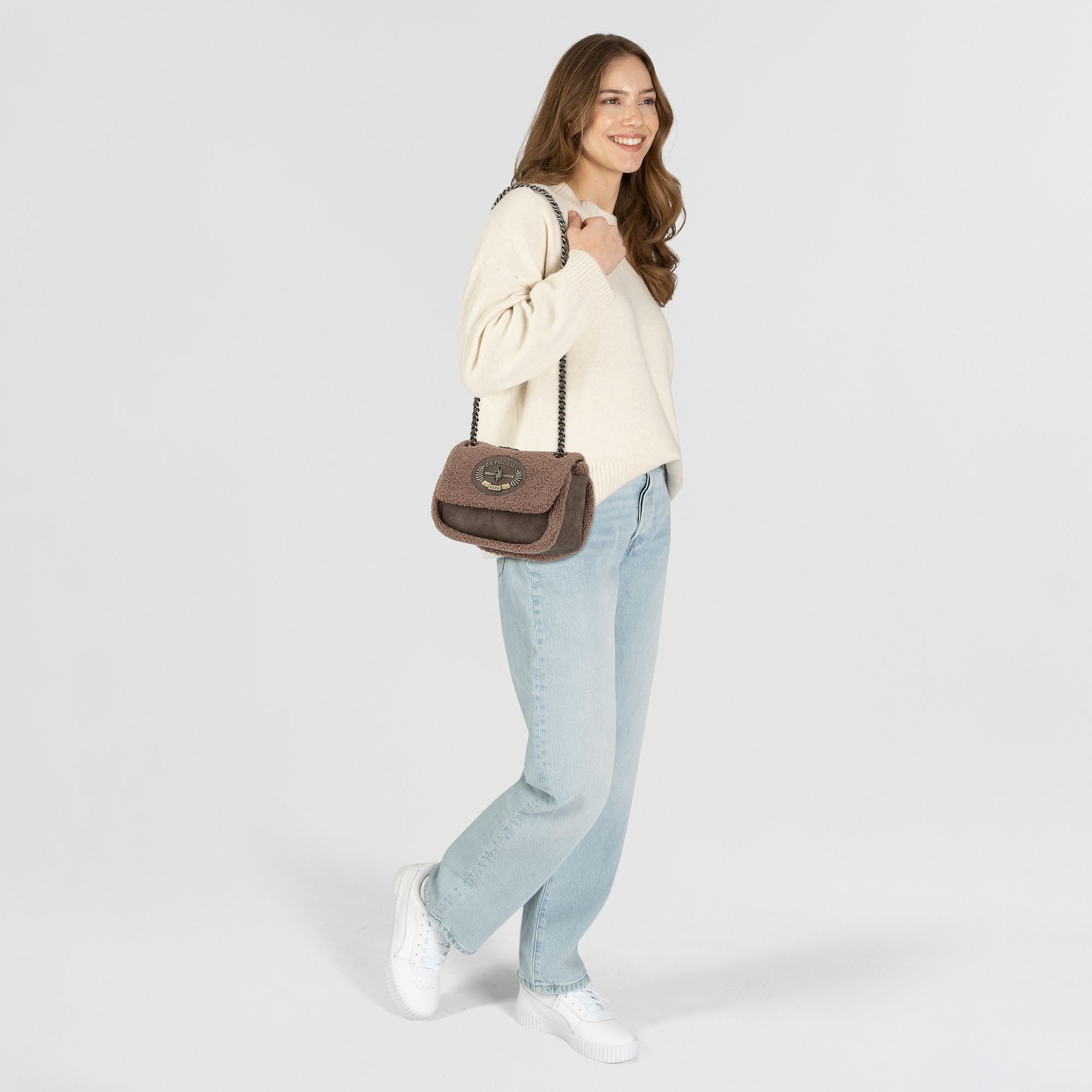 U.S. Polo Assn. Schultertasche Holly, Polyurethan günstig online kaufen