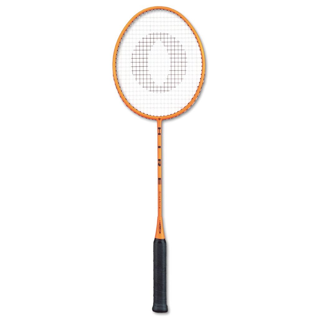 Oliver Badmintonschläger Hire Graphite (Schulsport, Freizeit, Sportcenter) orange - besaitet