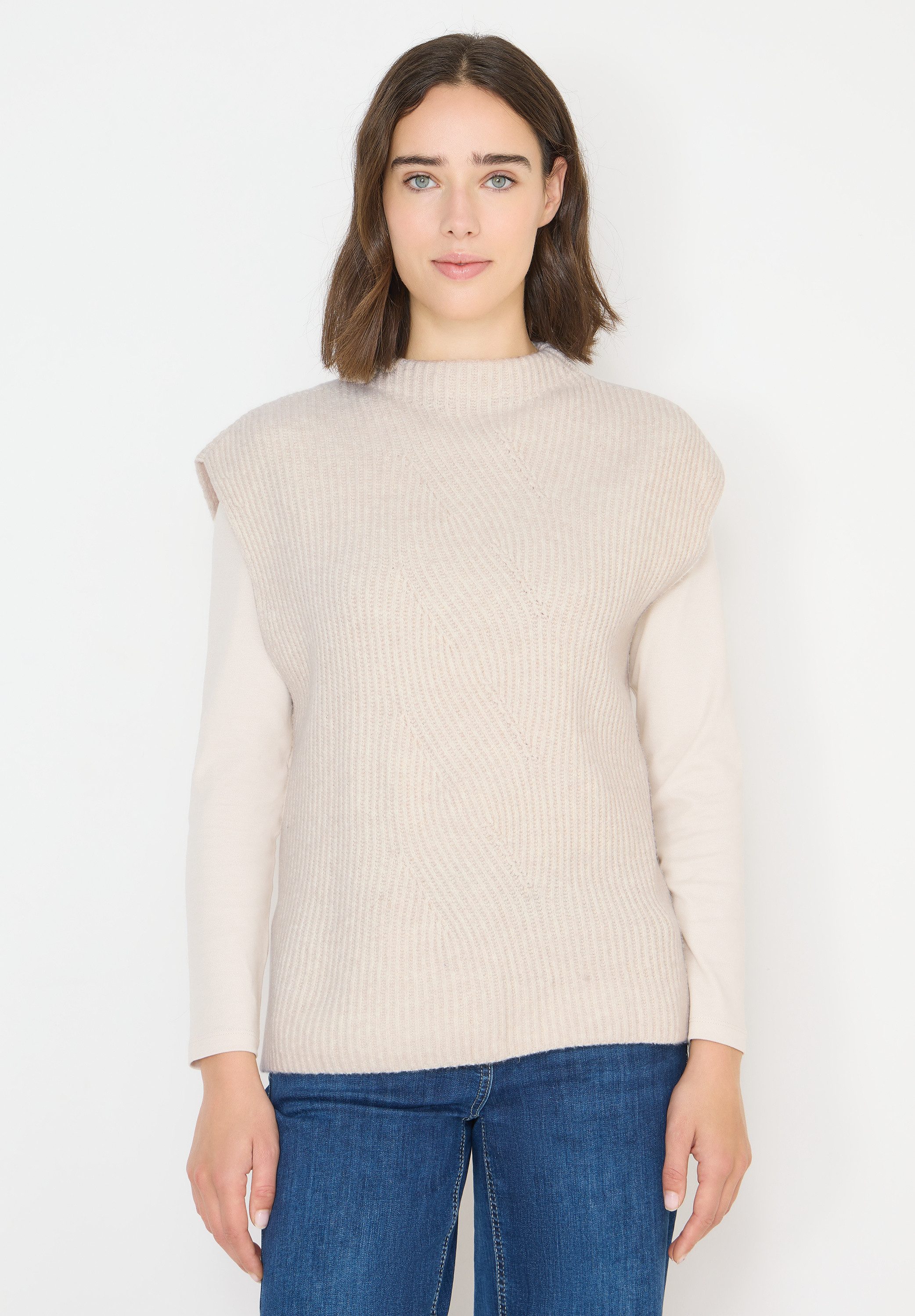 CECIL Pullunder mit Materialmix günstig online kaufen