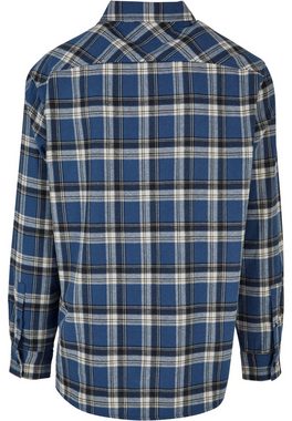 URBAN CLASSICS Langarmhemd Urban Classics Herren Lake Check Shirt (1-tlg)