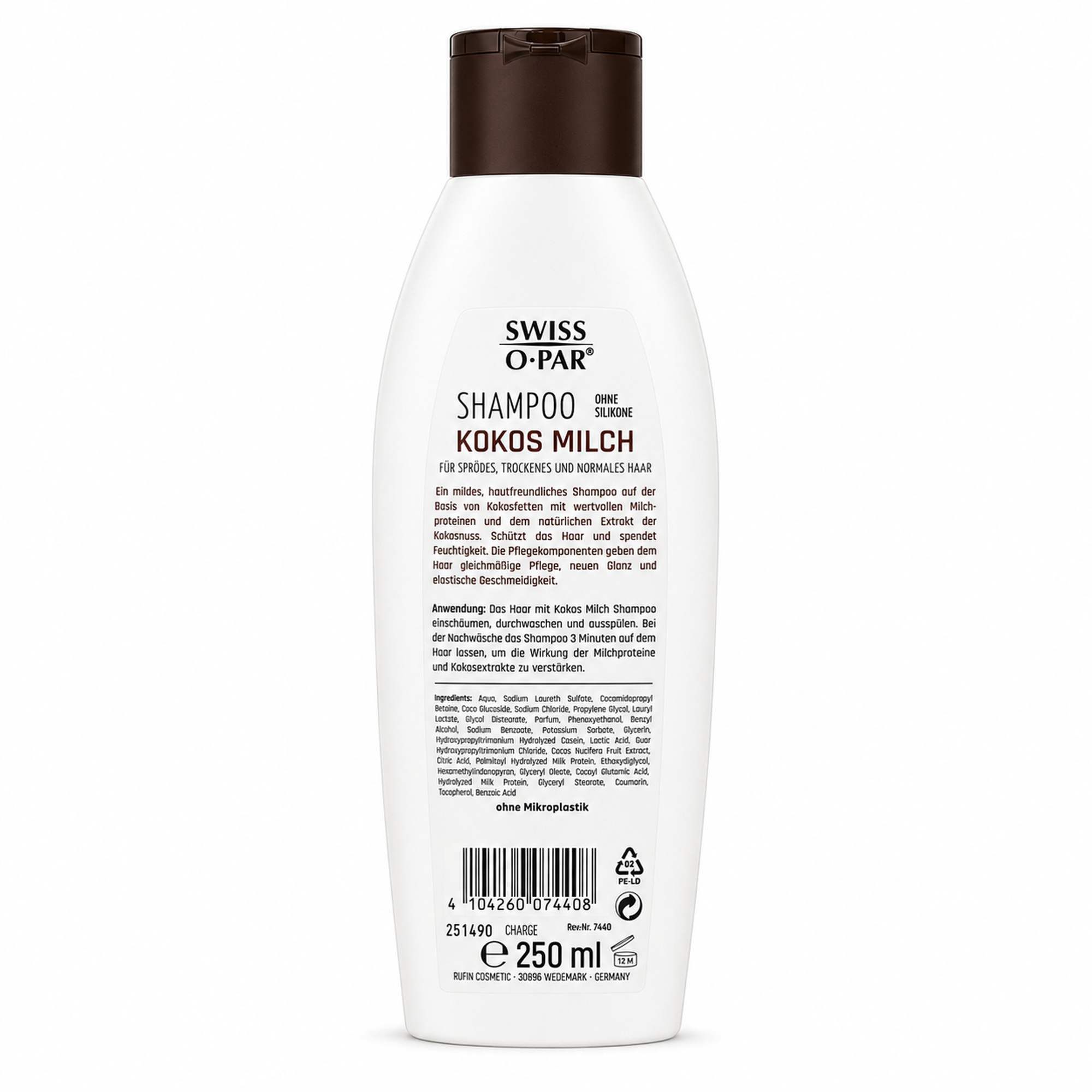 Axisis GmbH Haarshampoo KOKOS MILCH Shampoo Swiss O-Par 250ml