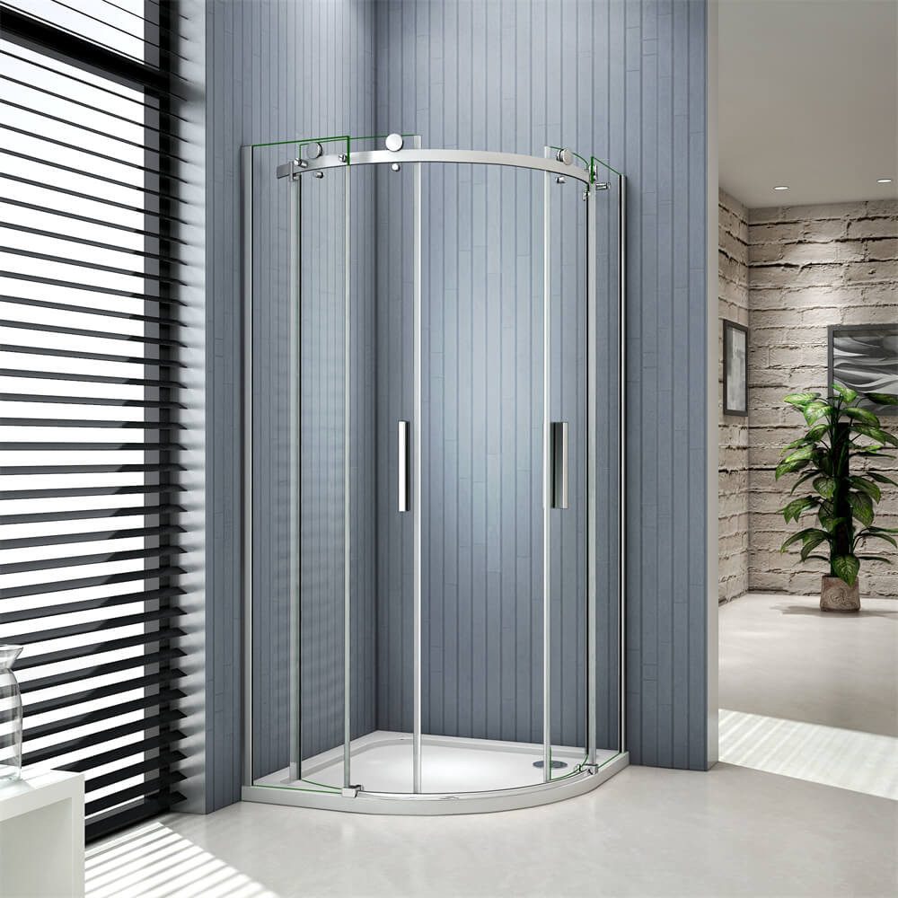 duschspa Runddusche 90x90x195cm Glastür Duschtür Schiebetür Viertelkreis Du günstig online kaufen