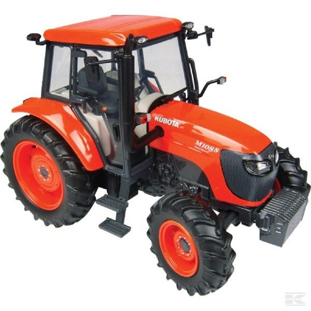 Universal Hobbies Modelltraktor Kubota Traktor M108S Orange 4899, Maßstab 1:32