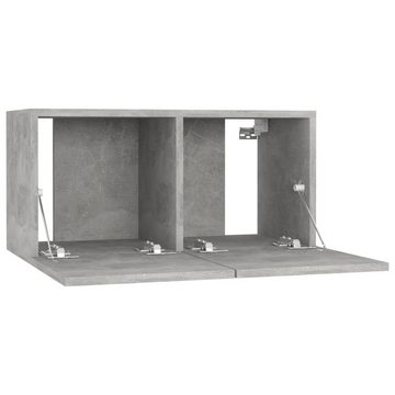 furnicato TV-Schrank TV-Hängeschränke 2 Stk. Betongrau 60x30x30 cm