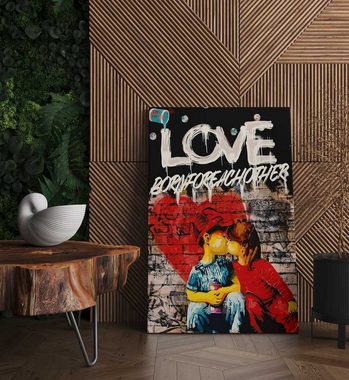 Mister-Kreativ XXL-Wandbild Graffiti Child Love - Premium Wandbild, Viele Größen + Materialien, Poster + Leinwand + Acrylglas