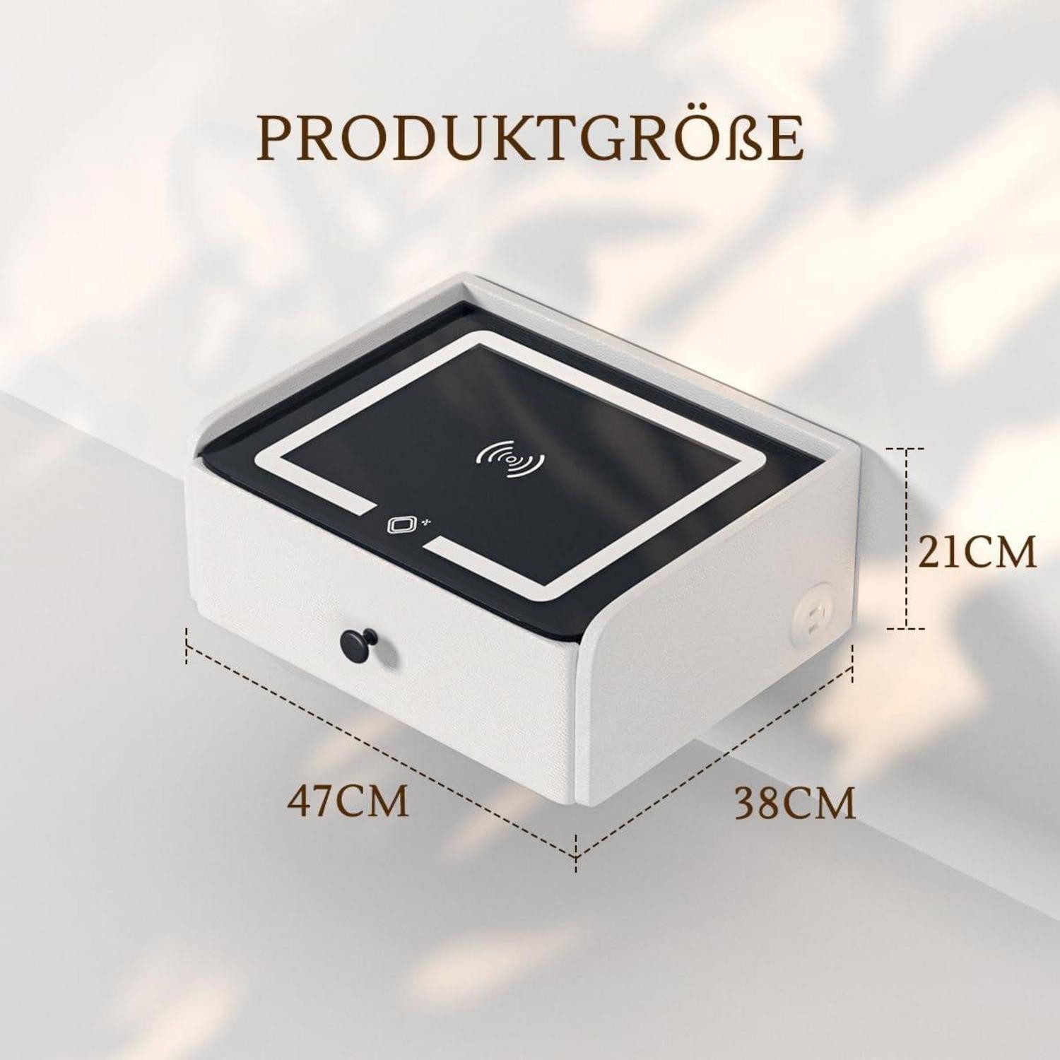 LuxusKollektion Nachttisch Nachttisch Hängend mit Ladefunktion günstig online kaufen
