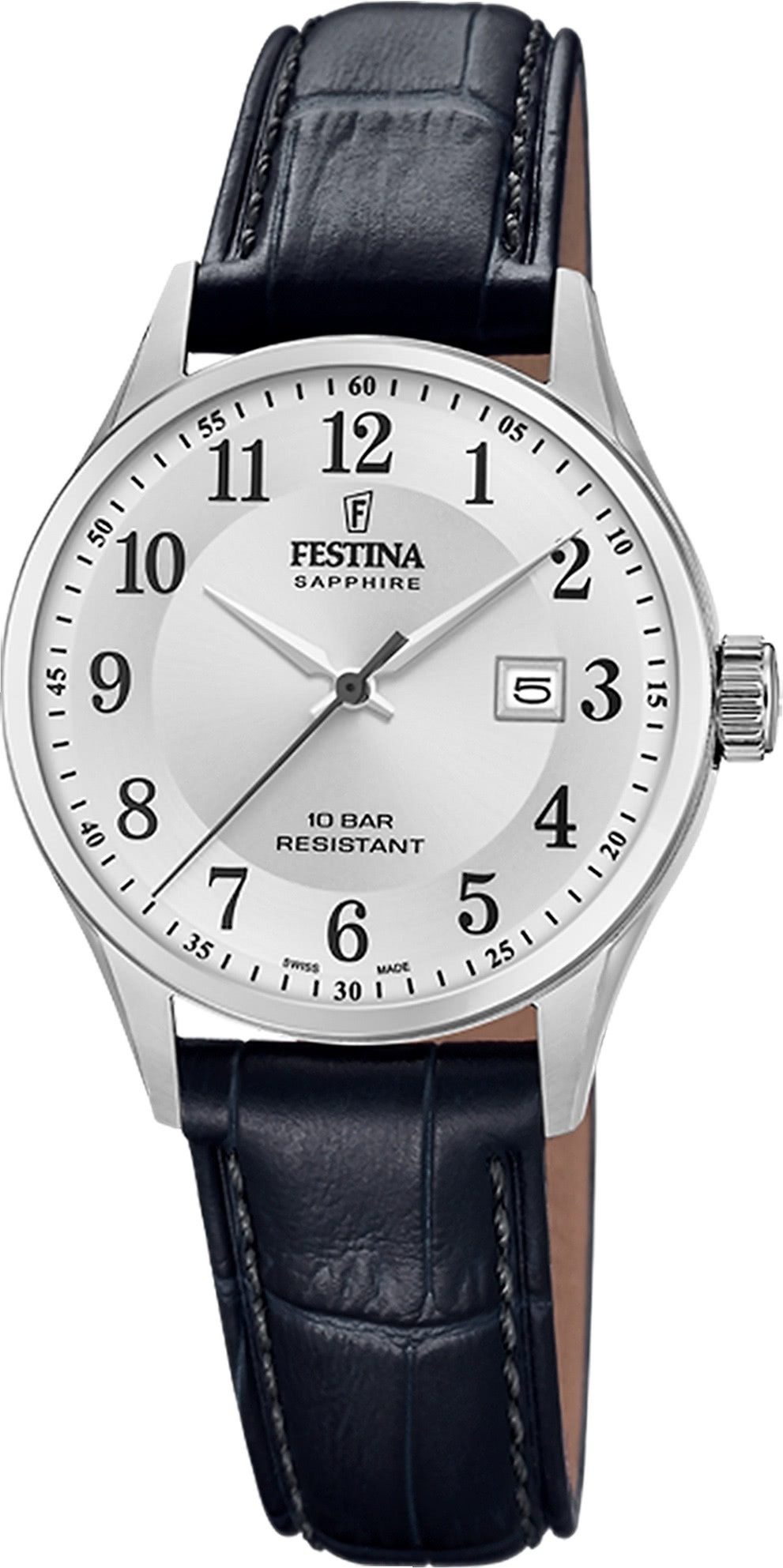 Quarzuhr Festina Damenuhr Swiss Made Armbanduhr