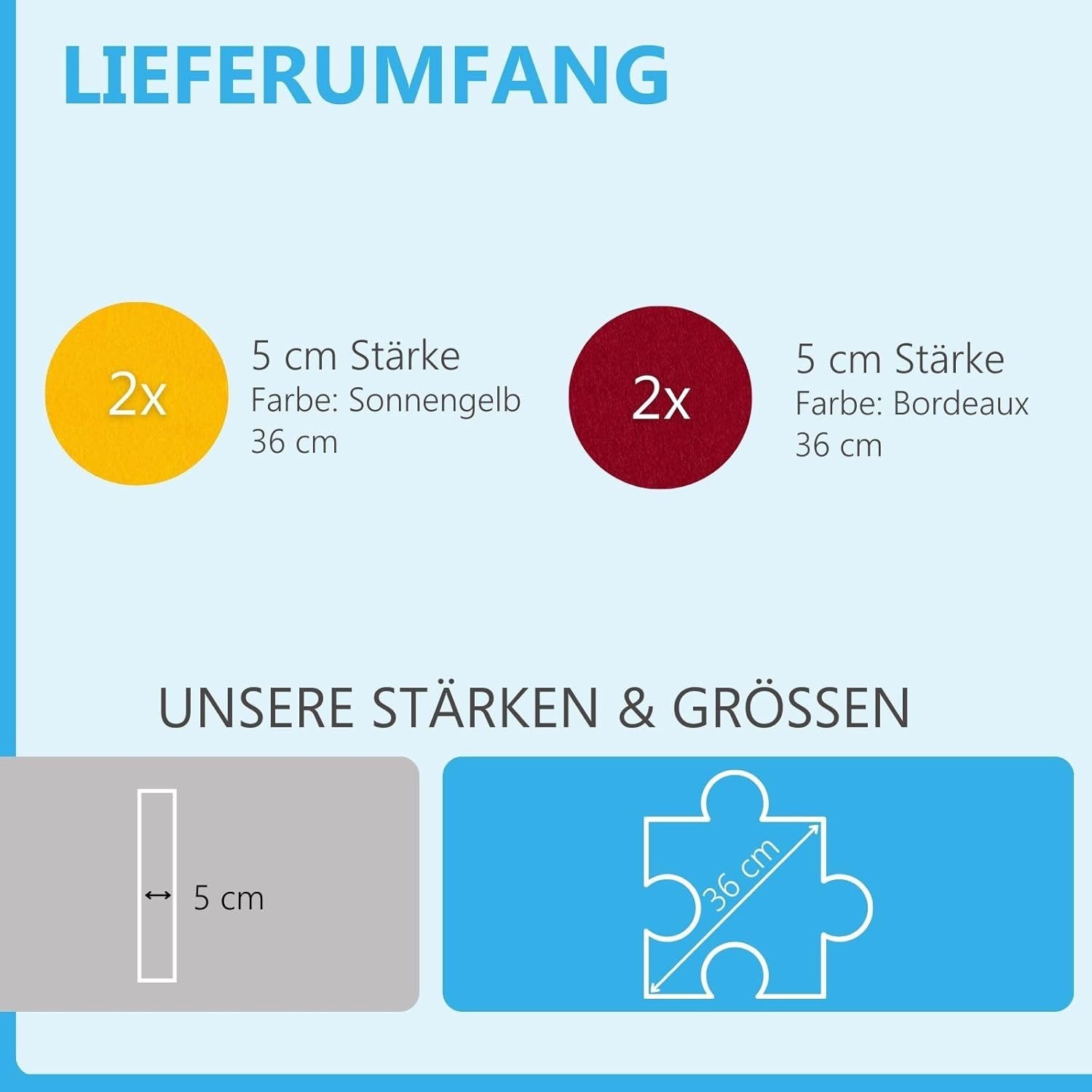 platino24 Akustikplatte Schallabsorber-Set PUZZLE aus Basotect günstig online kaufen