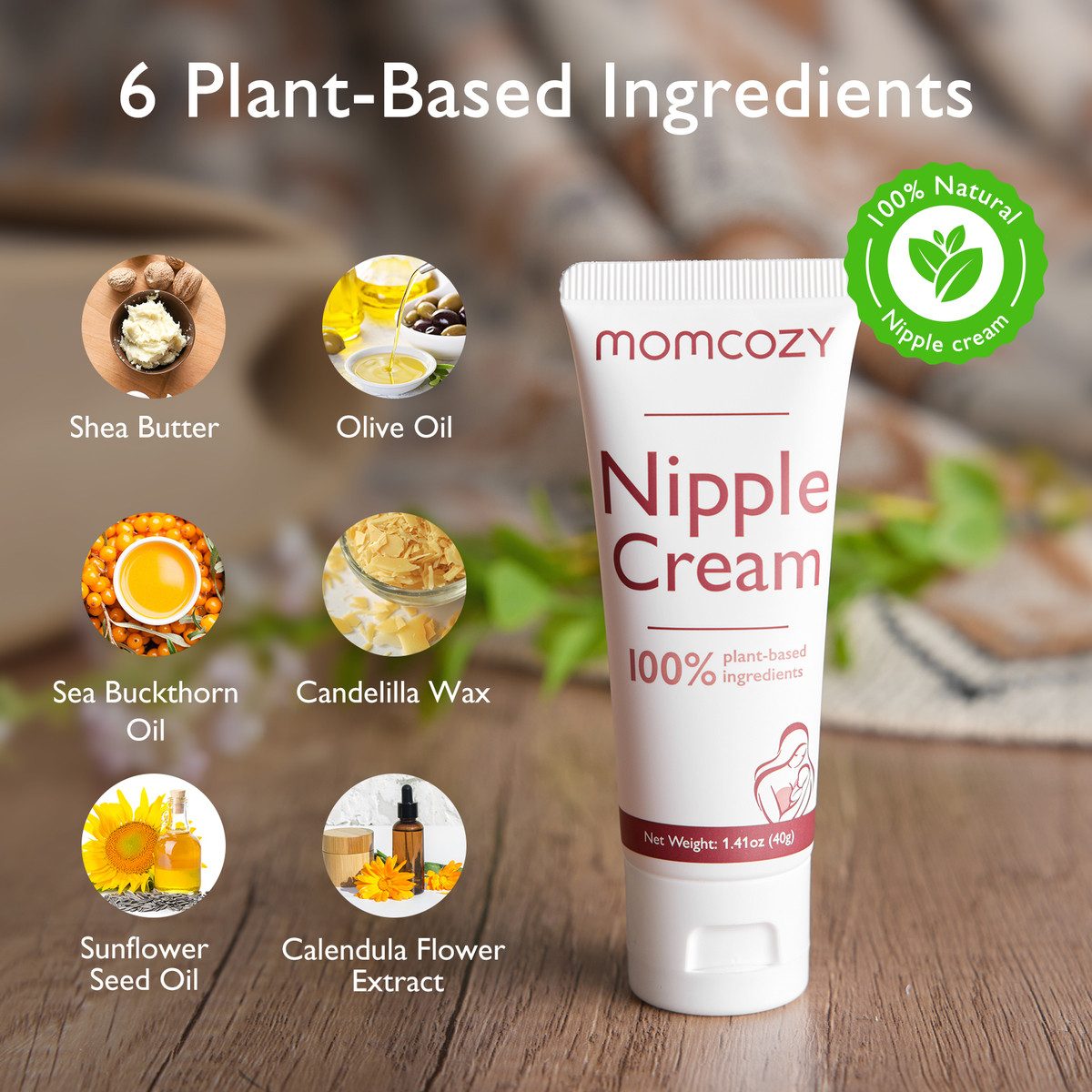 Momcozy Elektrische Milchpumpe Nipple Cream, 1-tlg.