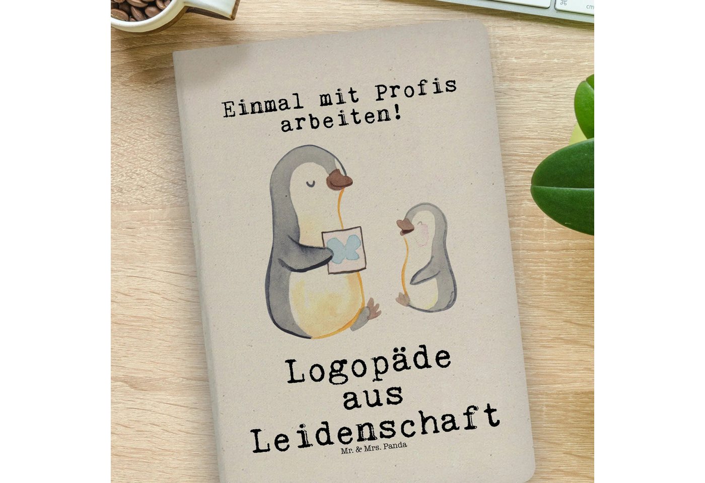 Thumbnail - Mr. & Mrs. Panda Notizbuch Logopäde Leidenschaft - Transparent - Geschenk, Kollegin, Firma, Noti Mr. & Mrs. Panda, Langl...
