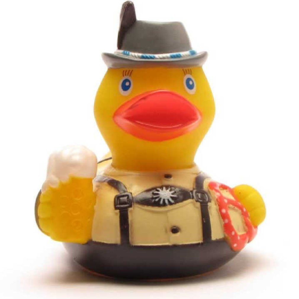 Duckshop Badespielzeug Badeente Brezel Bayer - mit Quietscheente