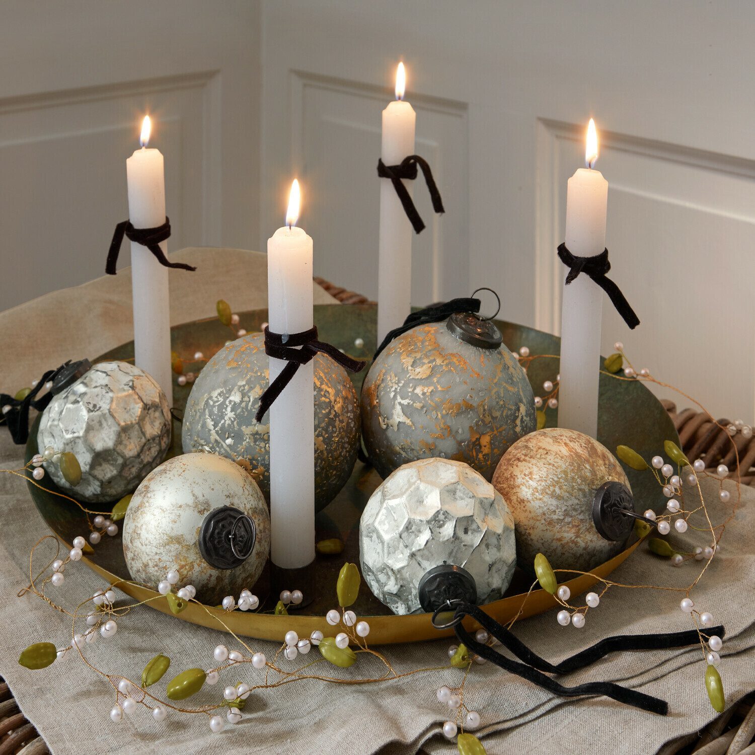 Mirabeau Girlanden Girlande Kelira gold/creme