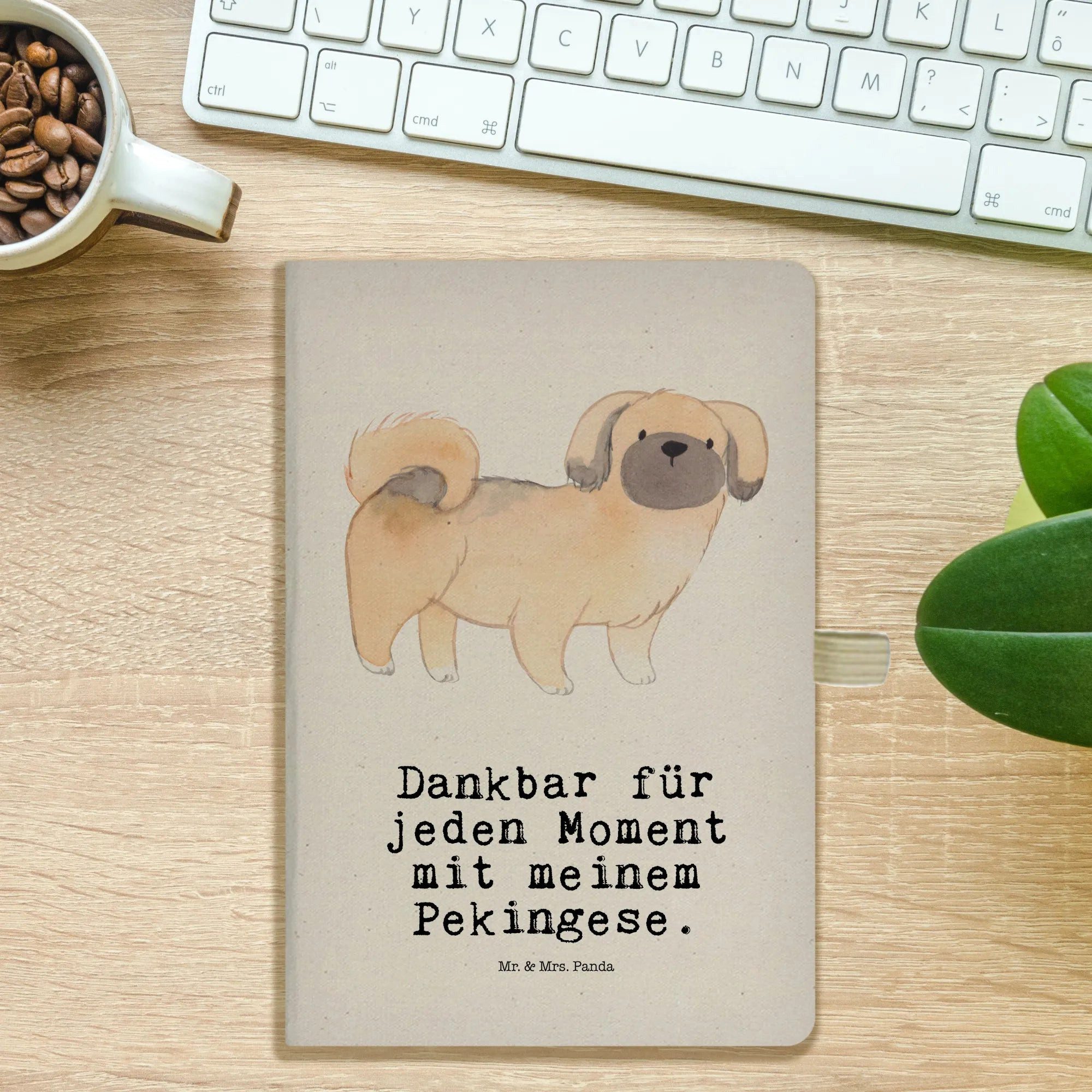 Thumbnail - Mr. & Mrs. Panda Notizbuch Pekingese Moment - Transparent - Geschenk, A5 Notizbuch Geschenk, A5 Mr. & Mrs. Panda, Kreati...
