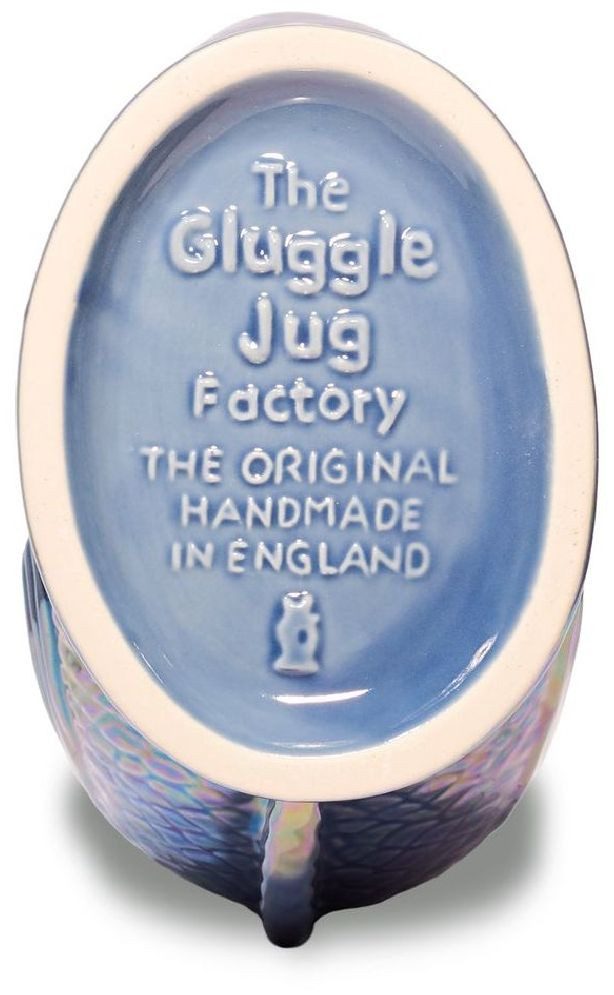 Gluckigluck Wasserkaraffe, (Original Gluggle Jug aus England), mit Gluckergeräusch, handgefertigt, ikonisches Fisch-Design, 1,2 L