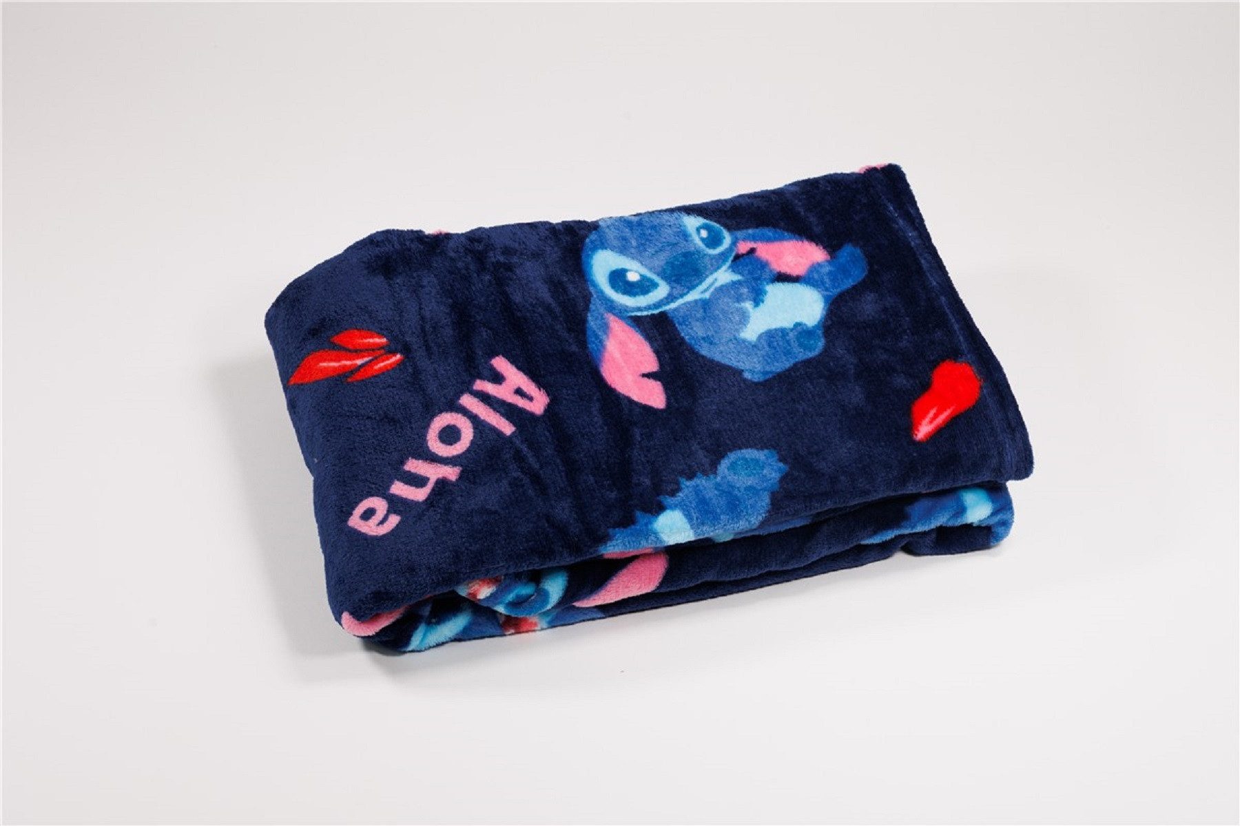 Wohndecke Set 110x150 cm – Flauschige Decke, Lilo & Stitch
