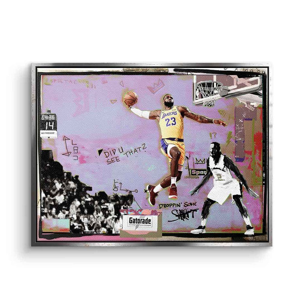 DOTCOMCANVAS® Leinwandbild King James, Leinwandbild King James LeBron NBA Basketball LA Los Angeles Lakers