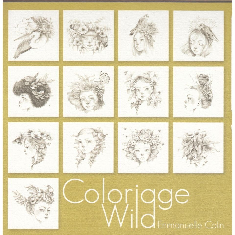 Avenue Mandarine Malblock Coloriage Wild Emmanuelle Colin - Teile 1-7 verfügbar