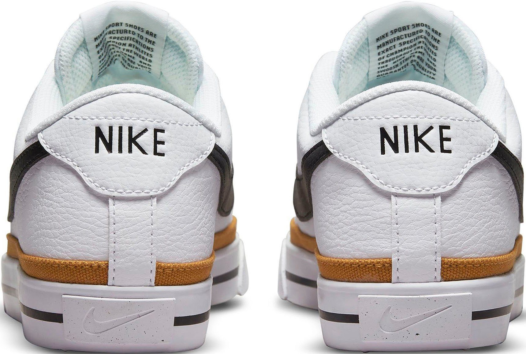 NEXT COURT Nike NATURE LEGACY weiß-schwarz Sportswear Sneaker