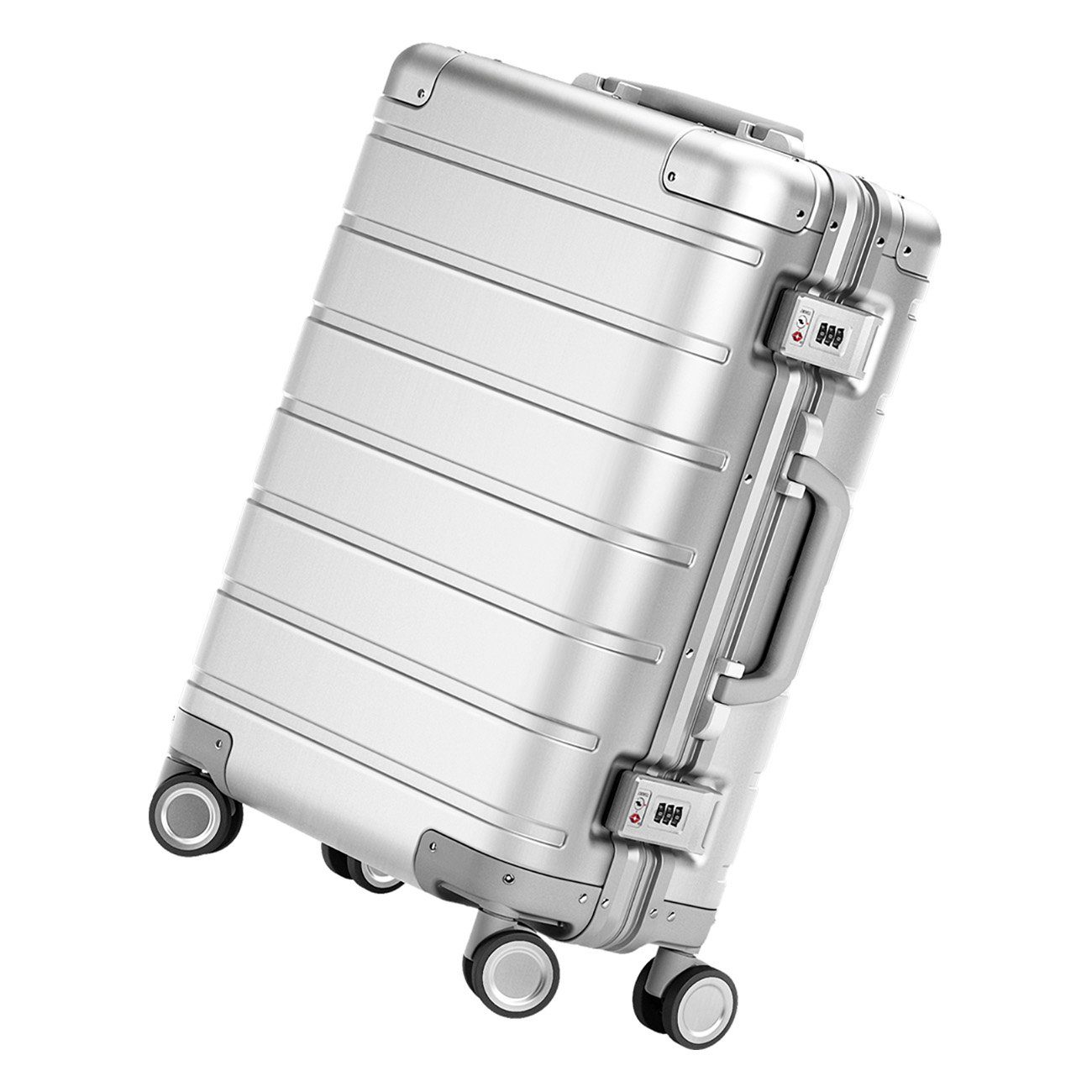 Xiaomi Koffer Metal Carry-on Luggage 20, 4 Rollen, Hardschalen Trolley, Reisekoffer, 360°-Räder, 4,2 kg leicht, 31 L