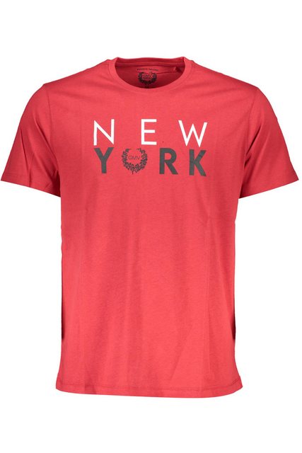 GIAN MARCO VENTURI T-Shirt Stylisches Herren Kurzarm T-Shirt in Rot mit Pri günstig online kaufen