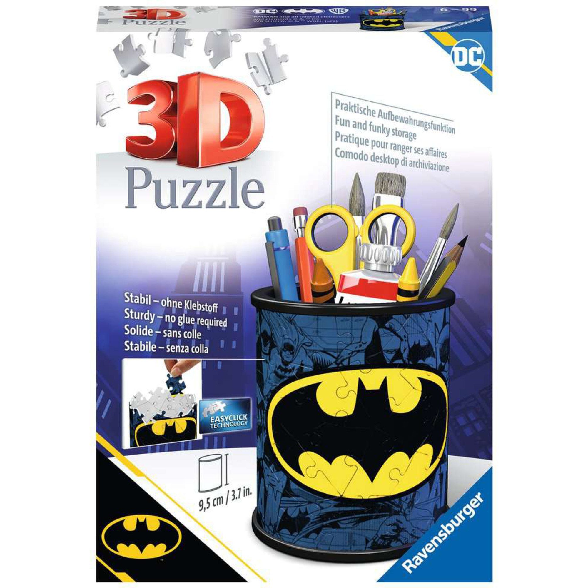 Ravensburger Puzzle Ravensburger 3D Puzzle Utensilo Batman, 54 Puzzleteile