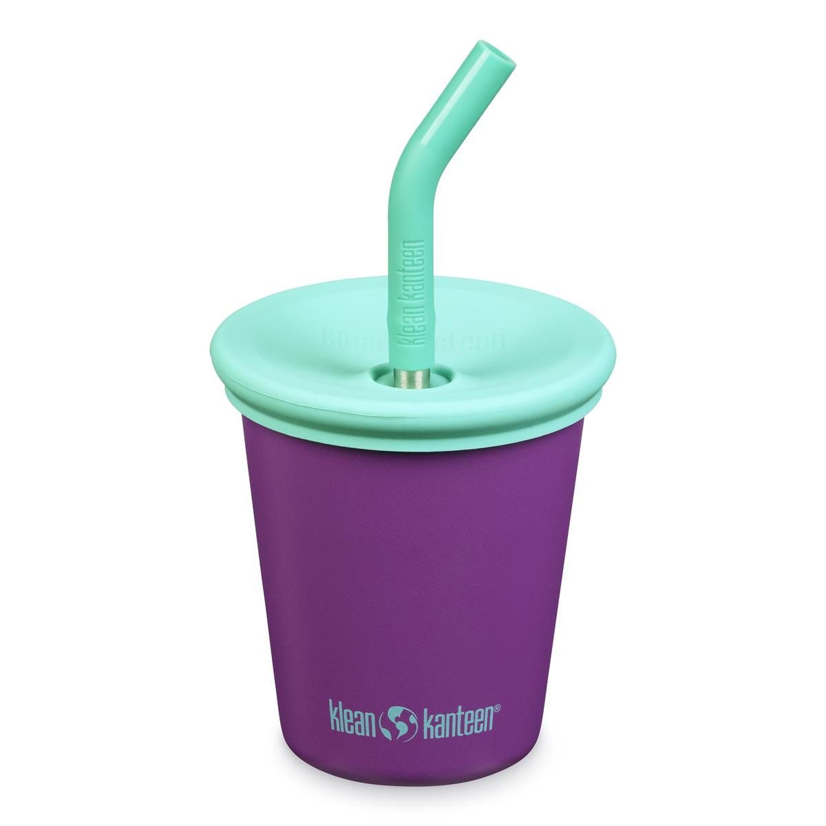 Klean Kanteen Trinkflasche 296ml Kid Kanteen®Kid Steel Cup (Kid Straw Lid)- Sparkling Grape