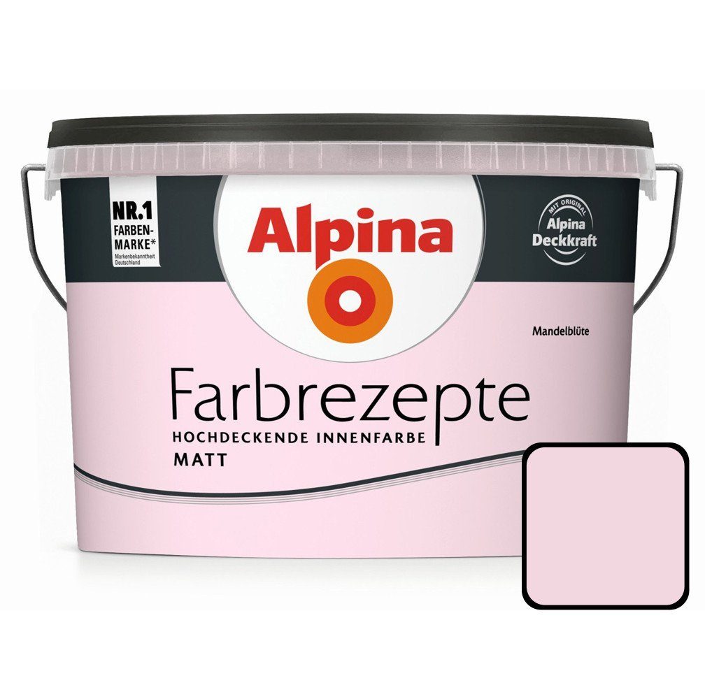 Wandfarbe Alpina Farbrezepte Mandelblüte matt 2,5L