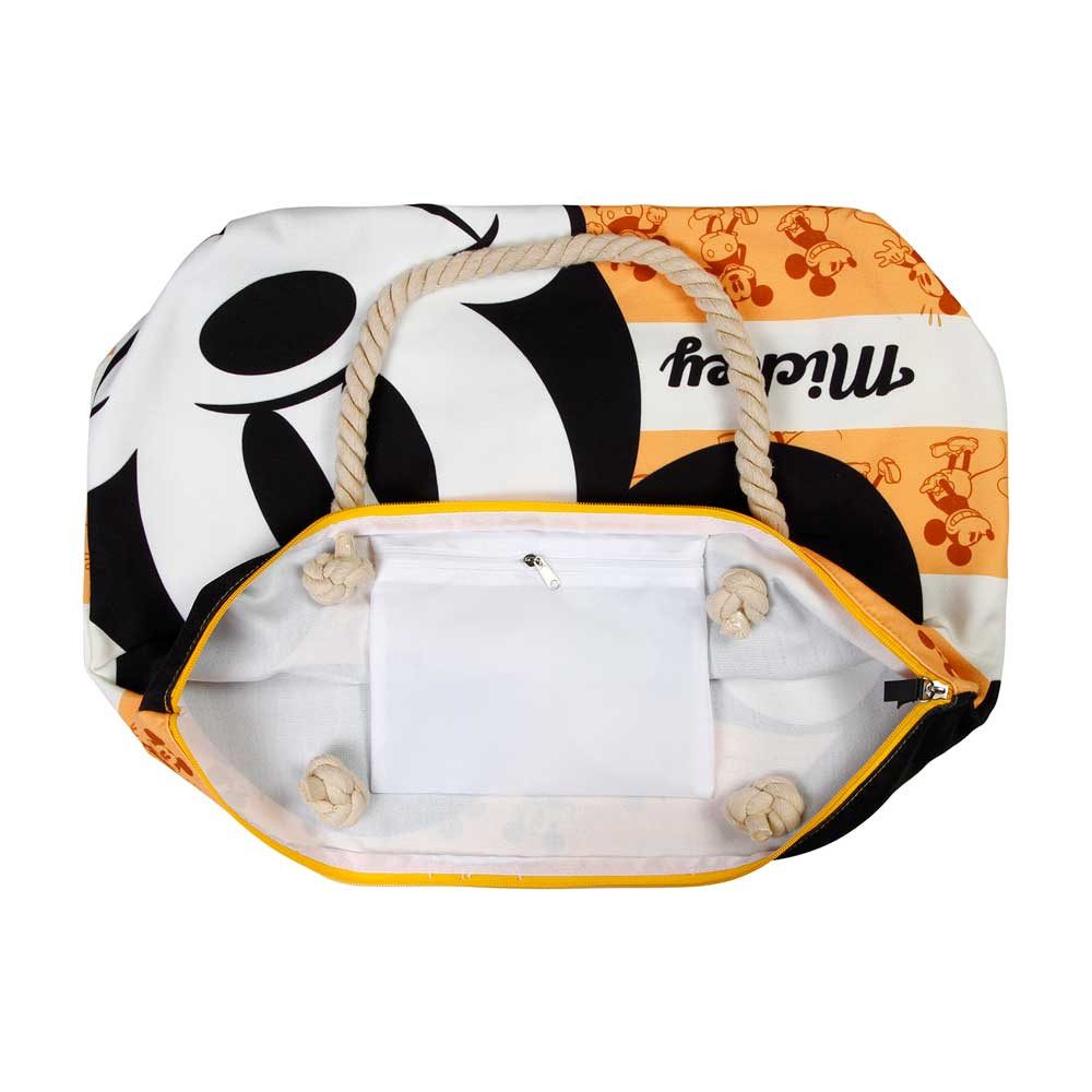 Karactermania Strandtasche Disney Micky Maus Orange Henkeltasche Tragetasche, große Henkel
