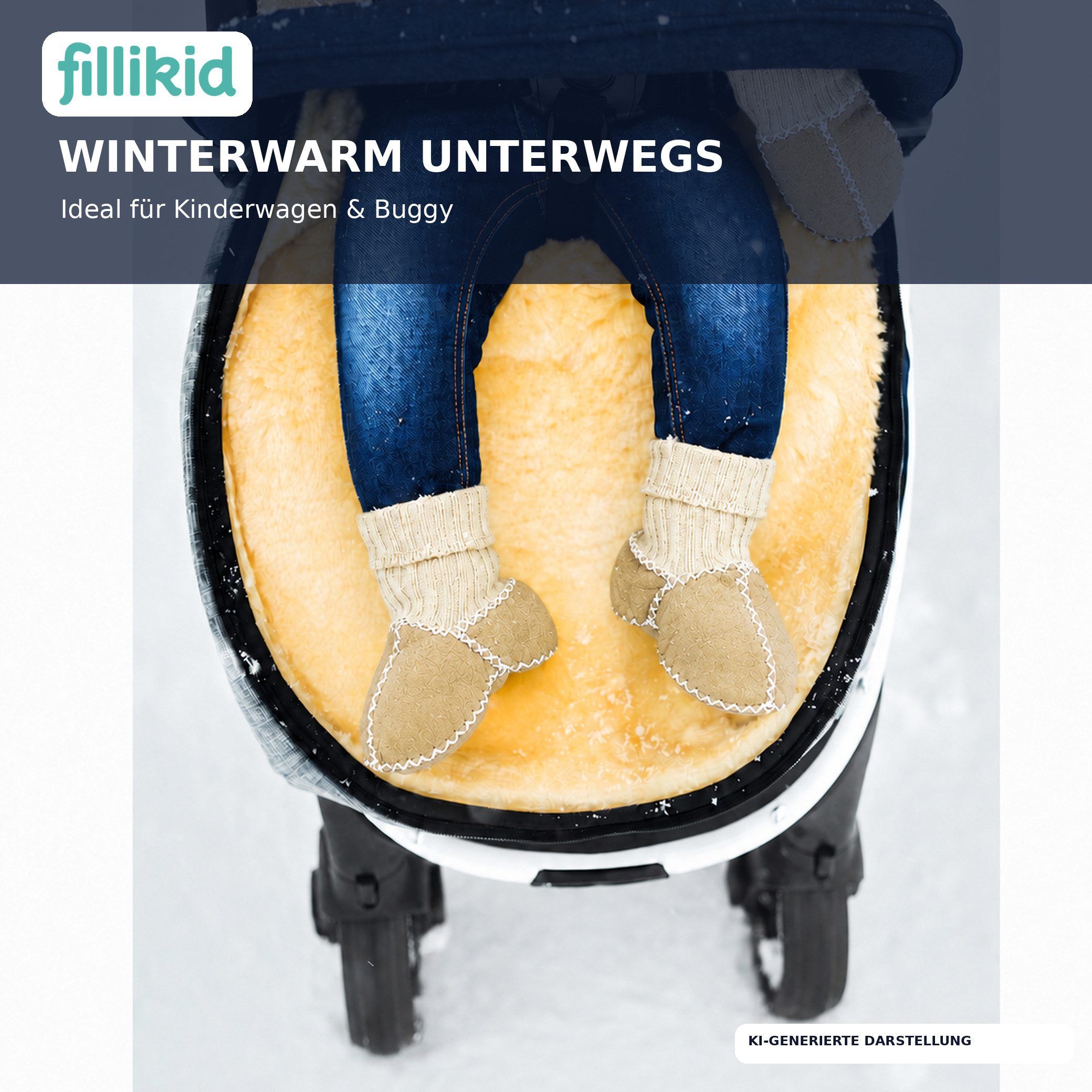 Fillikid Babylammfell Schuhe Exclusiv Babystiefel – Bild 3 von 5