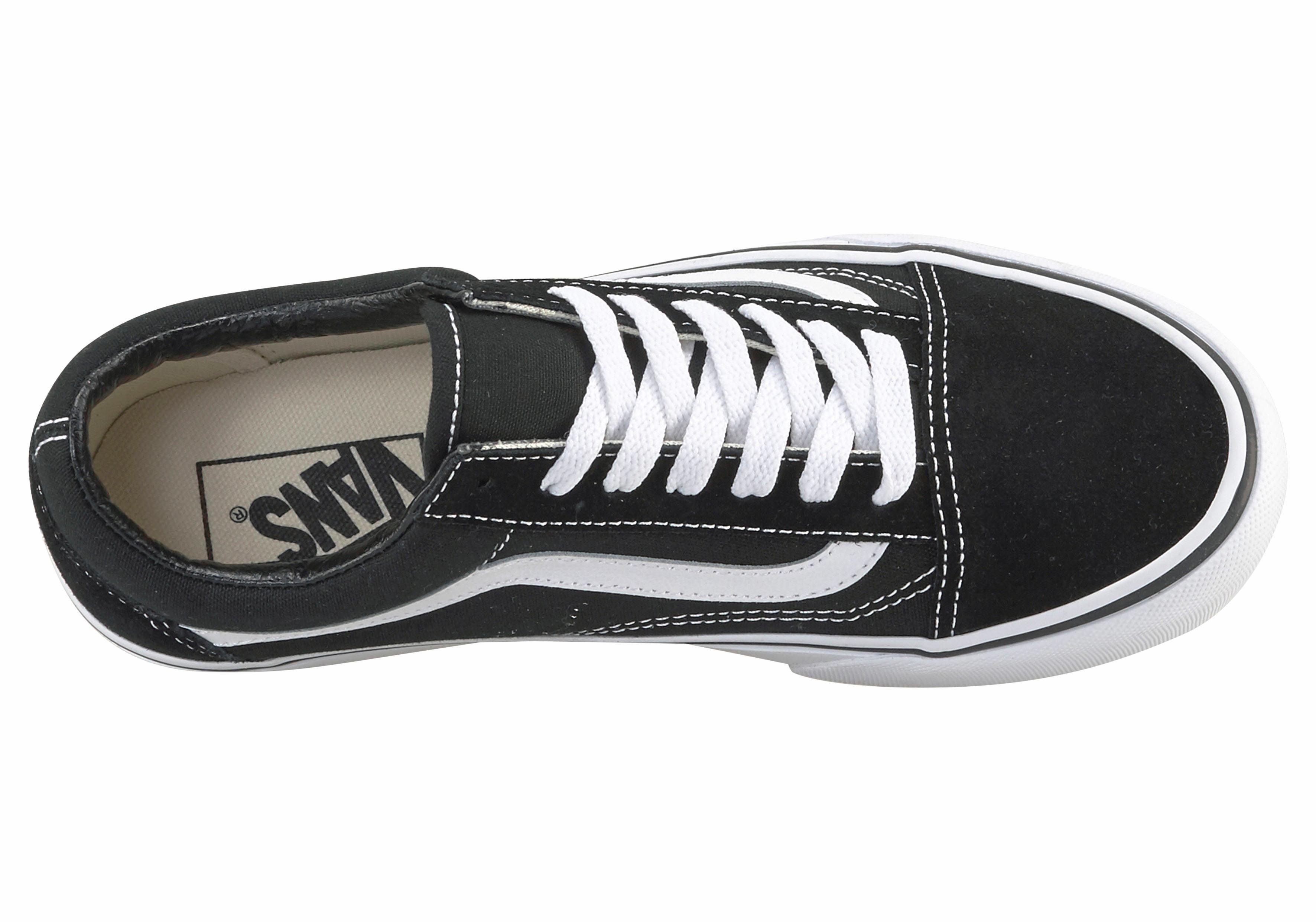Vans Old Skool Platform Plateausneaker aus textilem Canvas-Material