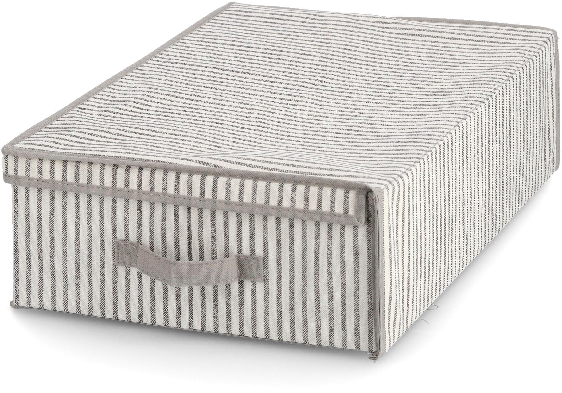 Zeller Present Aufbewahrungsbox Stripes, Vlies, beige
