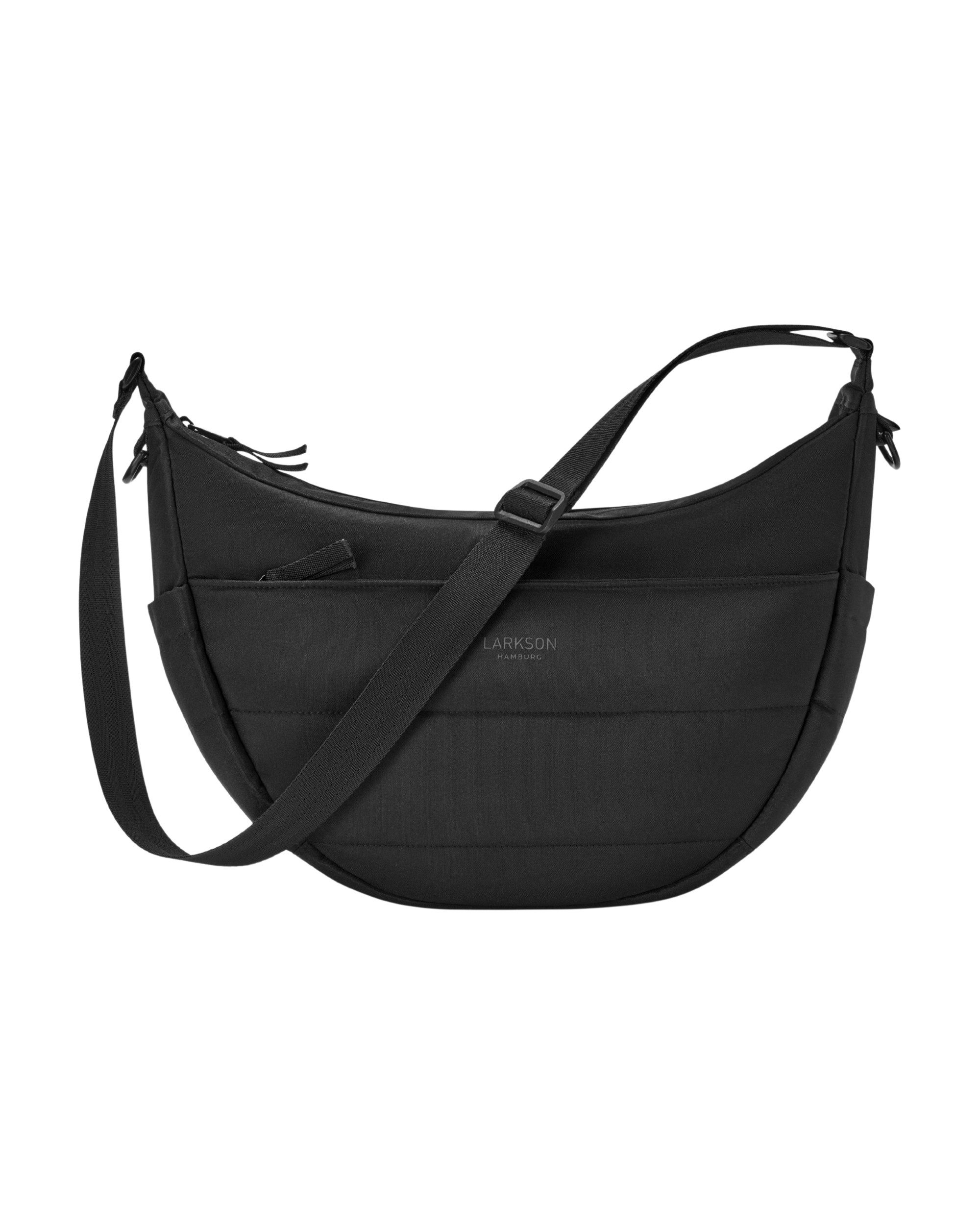 LARKSON Umhängetasche Emma Half Moon Bag, Puffer Halbmondtasche mit vielen Fächern