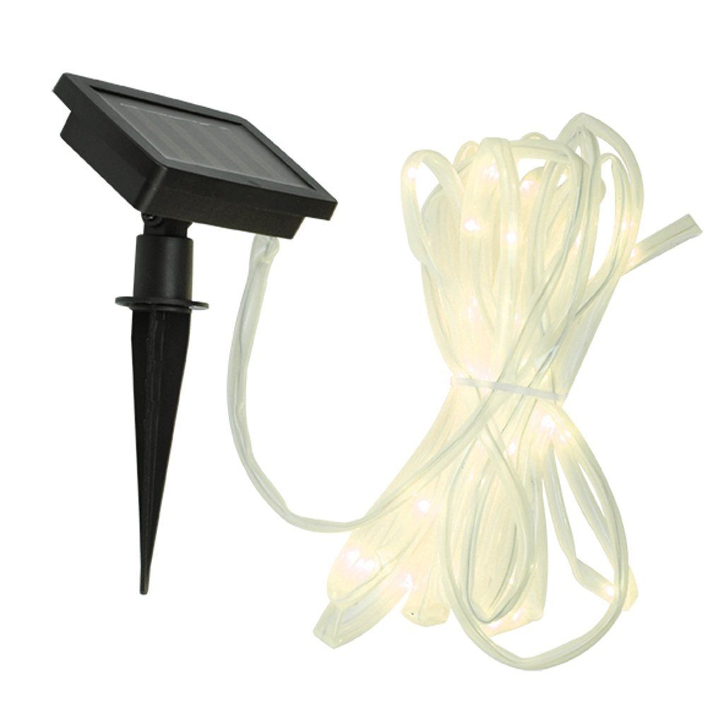 Gravidus LED-Lichterschlauch 50 LED Solar Lichterschlauch Lichterkette Schlauch Wegbeleuchtung