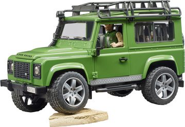 Bruder® Spielzeug-Auto Land Rover Defender Station Wagon mit Förster und (02587), Made in Europe